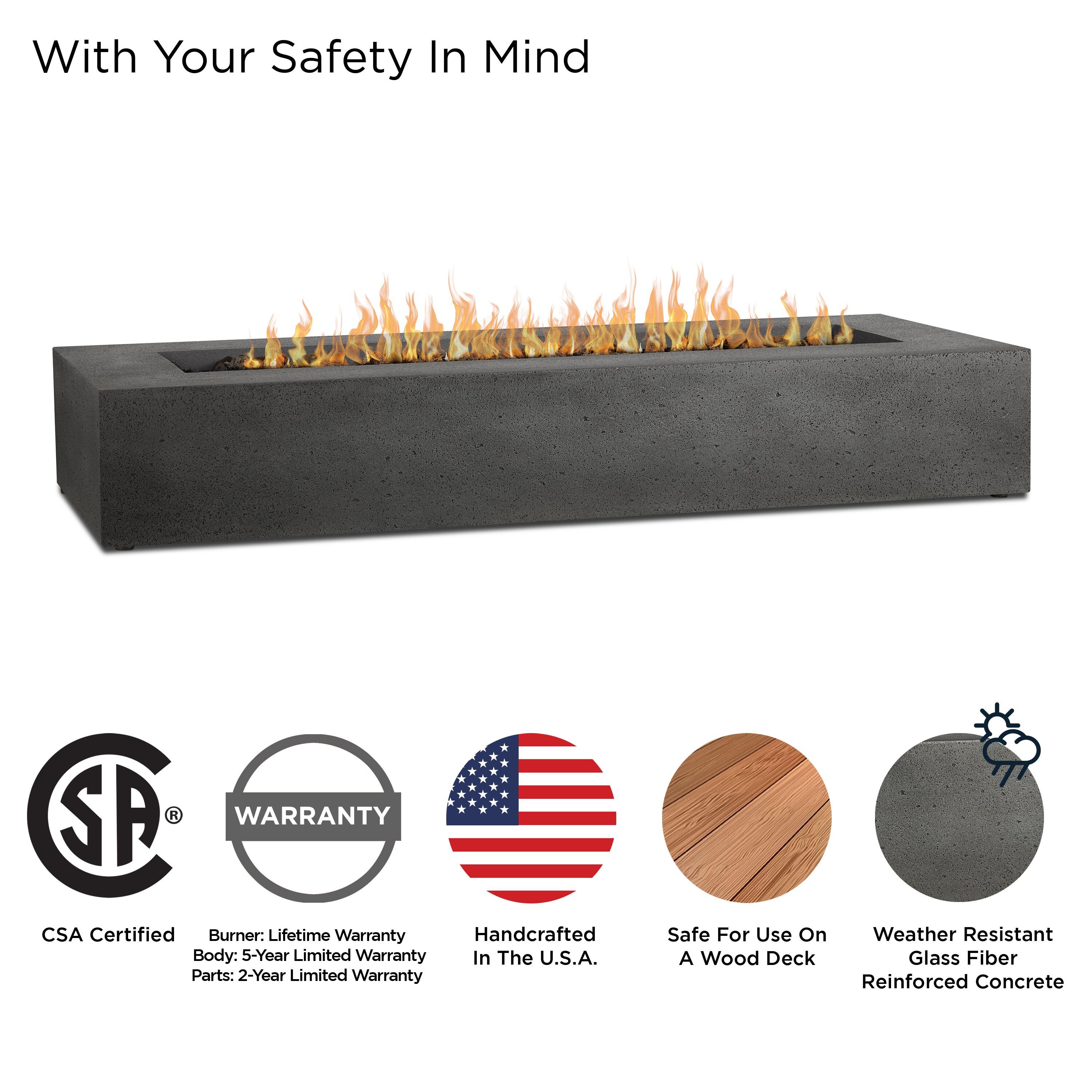 Magnus Fire Table - Carbon / Long Rectangle