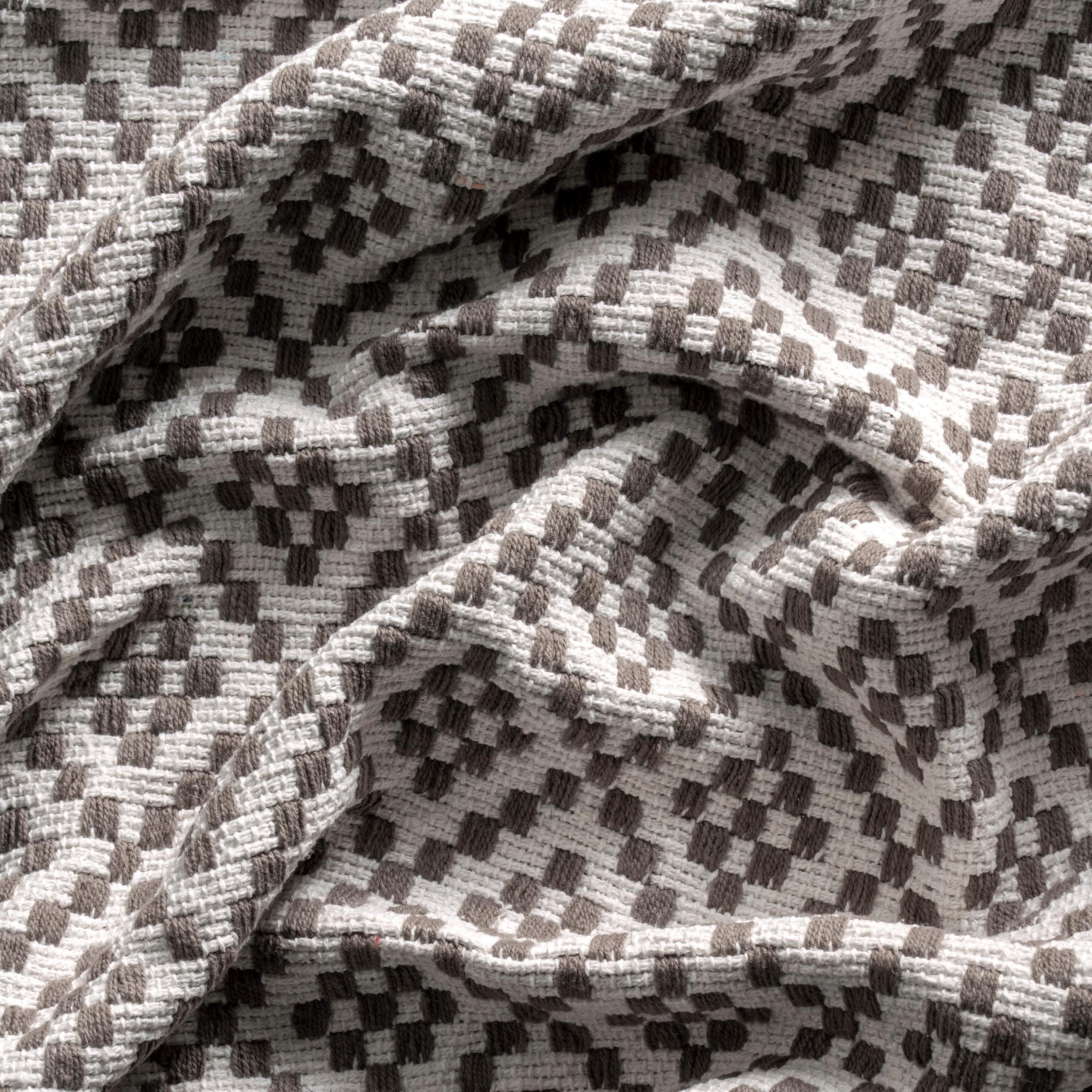 nuLOOM 5'x8' Cotton Hand Loomed Diamonds Cotton Trellis Area Rug Gray: Modern Low Pile Handmade Rectangle Rug