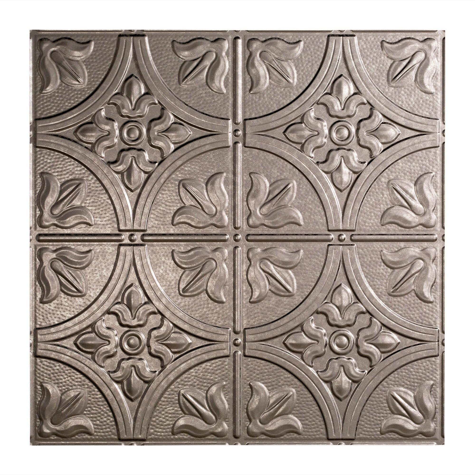 Traditional 24'' L x 24'' W Textured Vinyl Drop-In Ceiling Tile