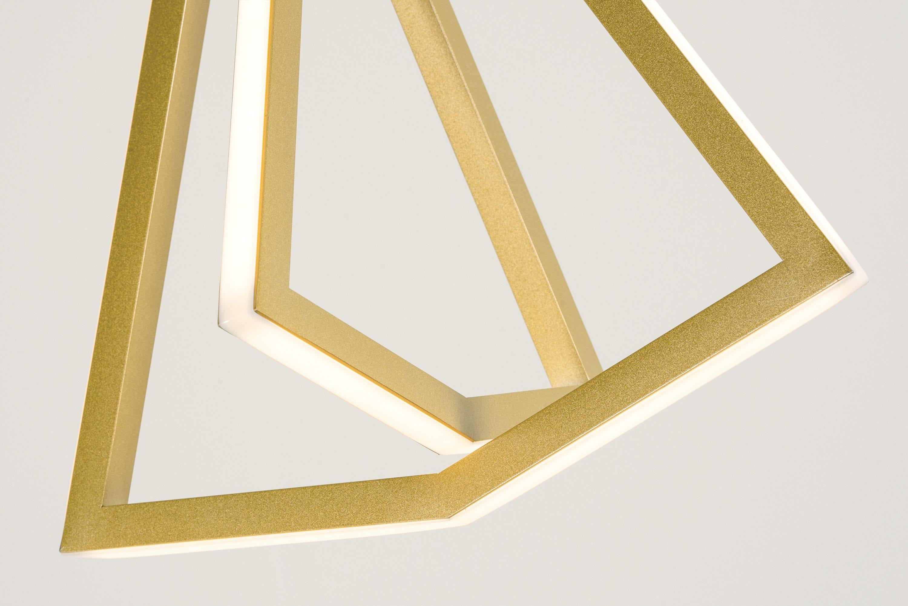 Afx Gnap15l30d1 Gianna 13" Wide Led Abstract Pendant - Gold