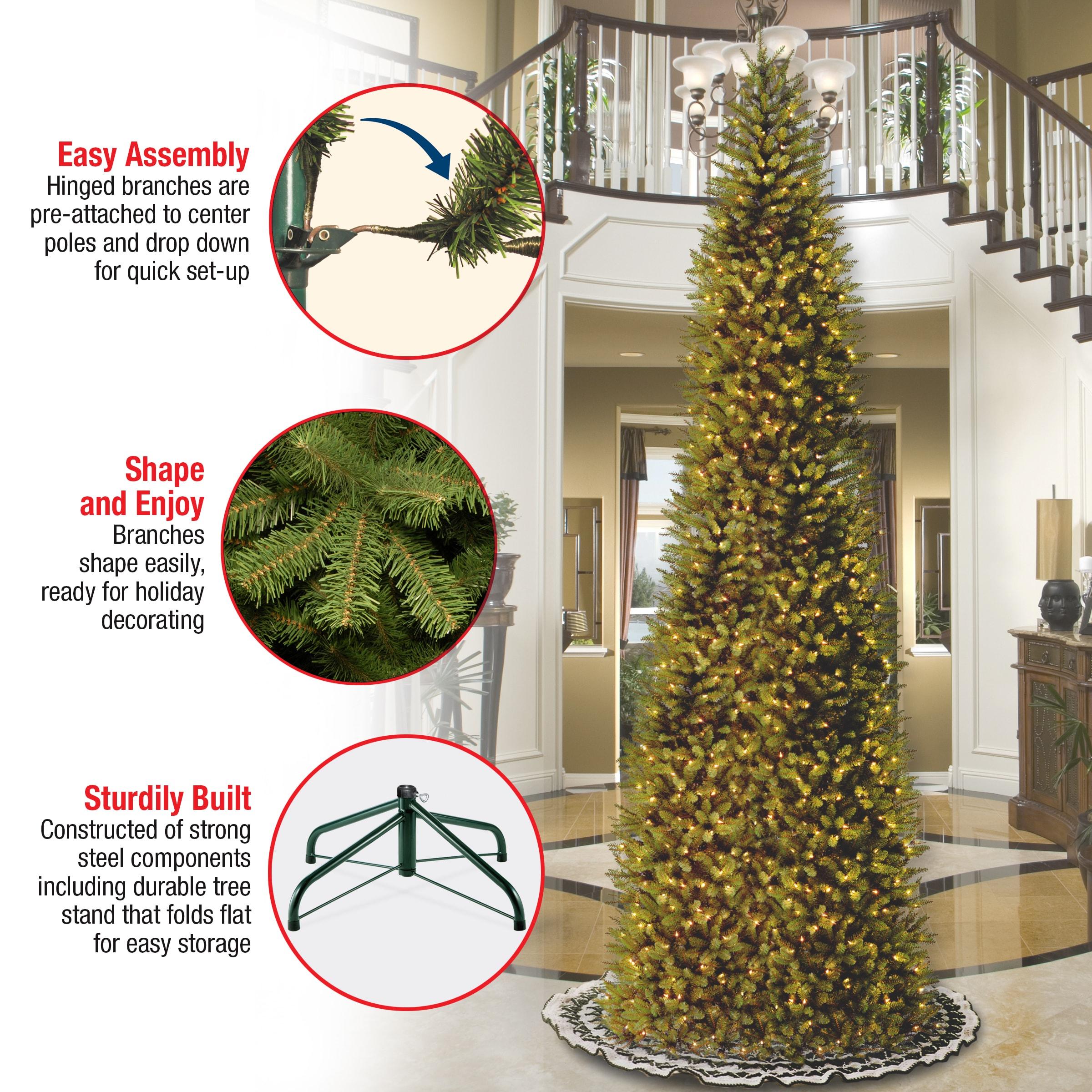 10' Prelit Slim Kingswood Fir Artificial Christmas Tree - National Tree Company