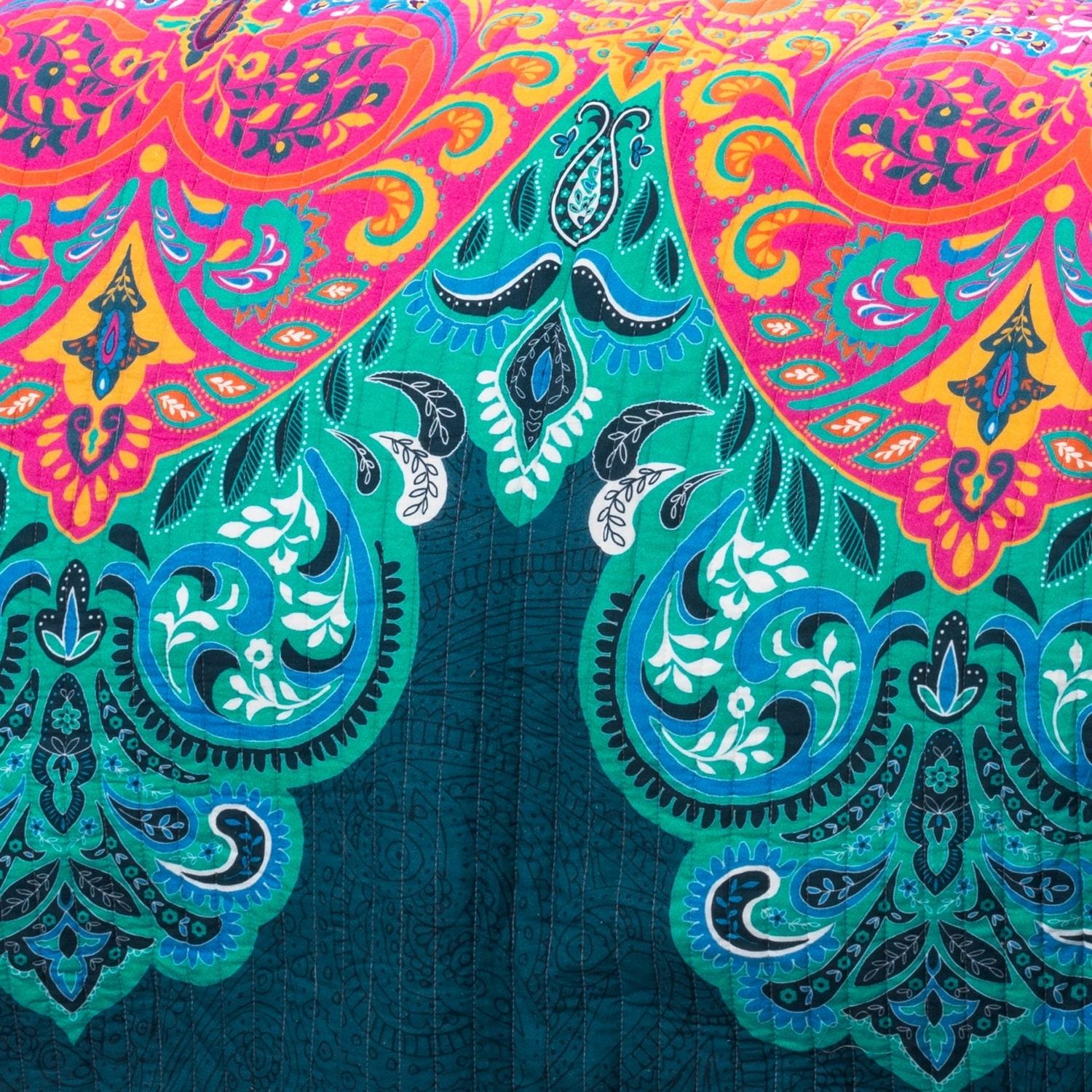 Lush Decor Galleria Cotton 320 TC Reversible Quilt Set