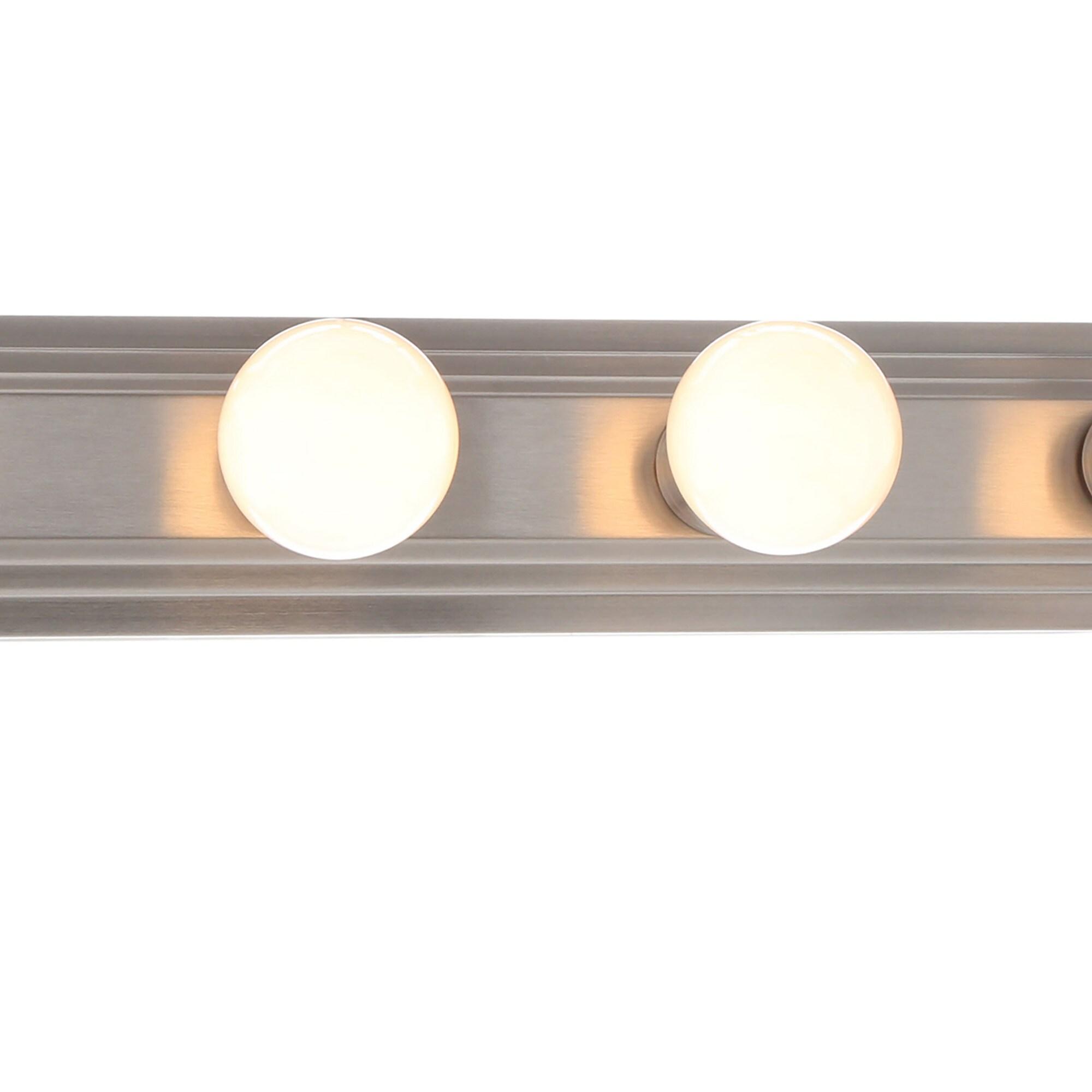 Brushed Nickel 24" 4-Light Modern Vanity Fixture