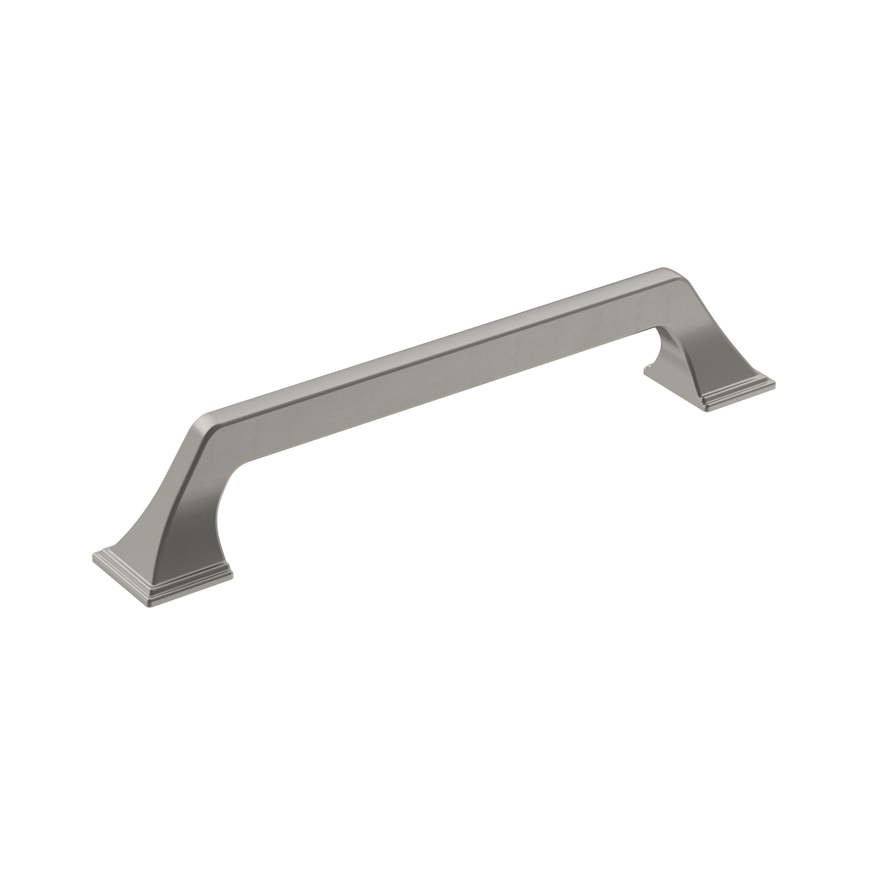 Amerock Exceed 6-5/16 inch (160mm) Center-to-Center Satin Nickel Cabinet Pull