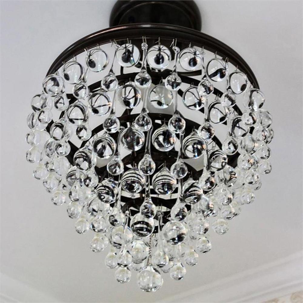 Crystorama Lighting Calypso 3 - Light Semi-Flush Mount in  Vibrant Bronze