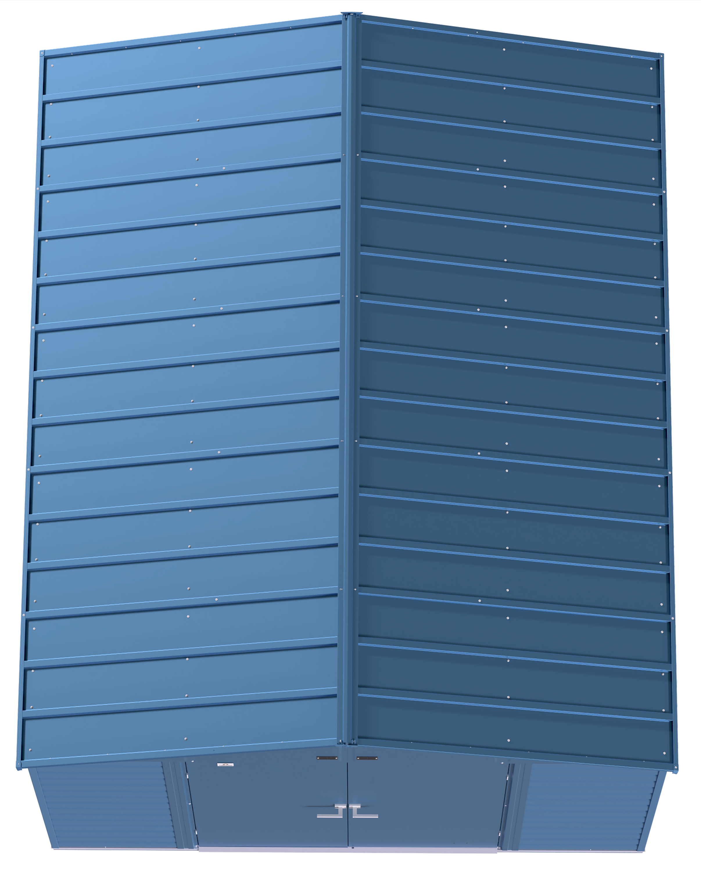 Arrow Select Steel Storage Shed Steel Storage Shed, 10x12, Blue Grey