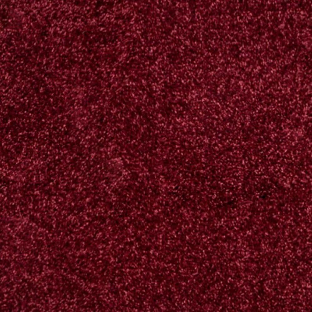 5'x8' Haze Solid Low-Pile, Dark Red - JONATHAN Y