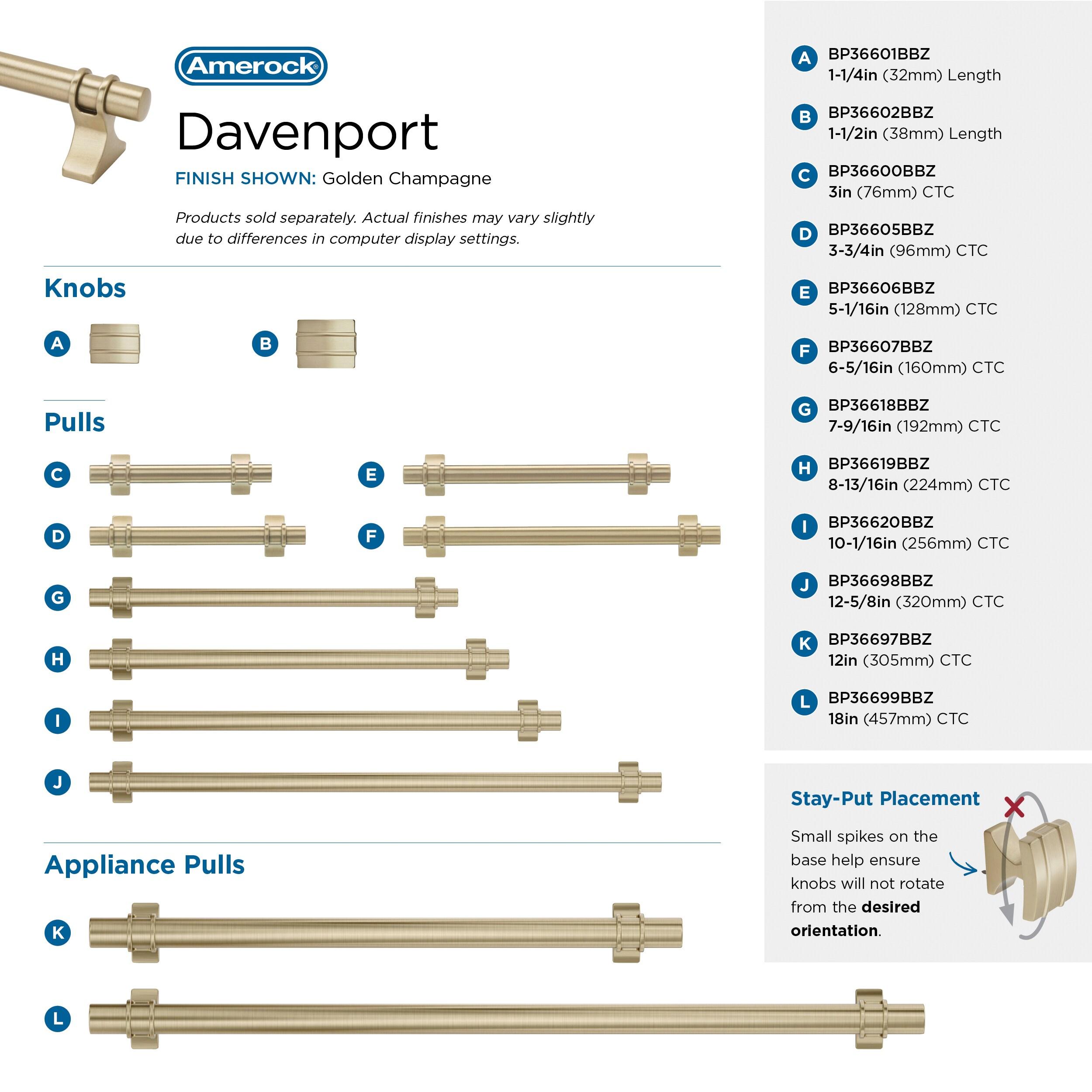Davenport 12 inch (305mm) Center-to-Center
