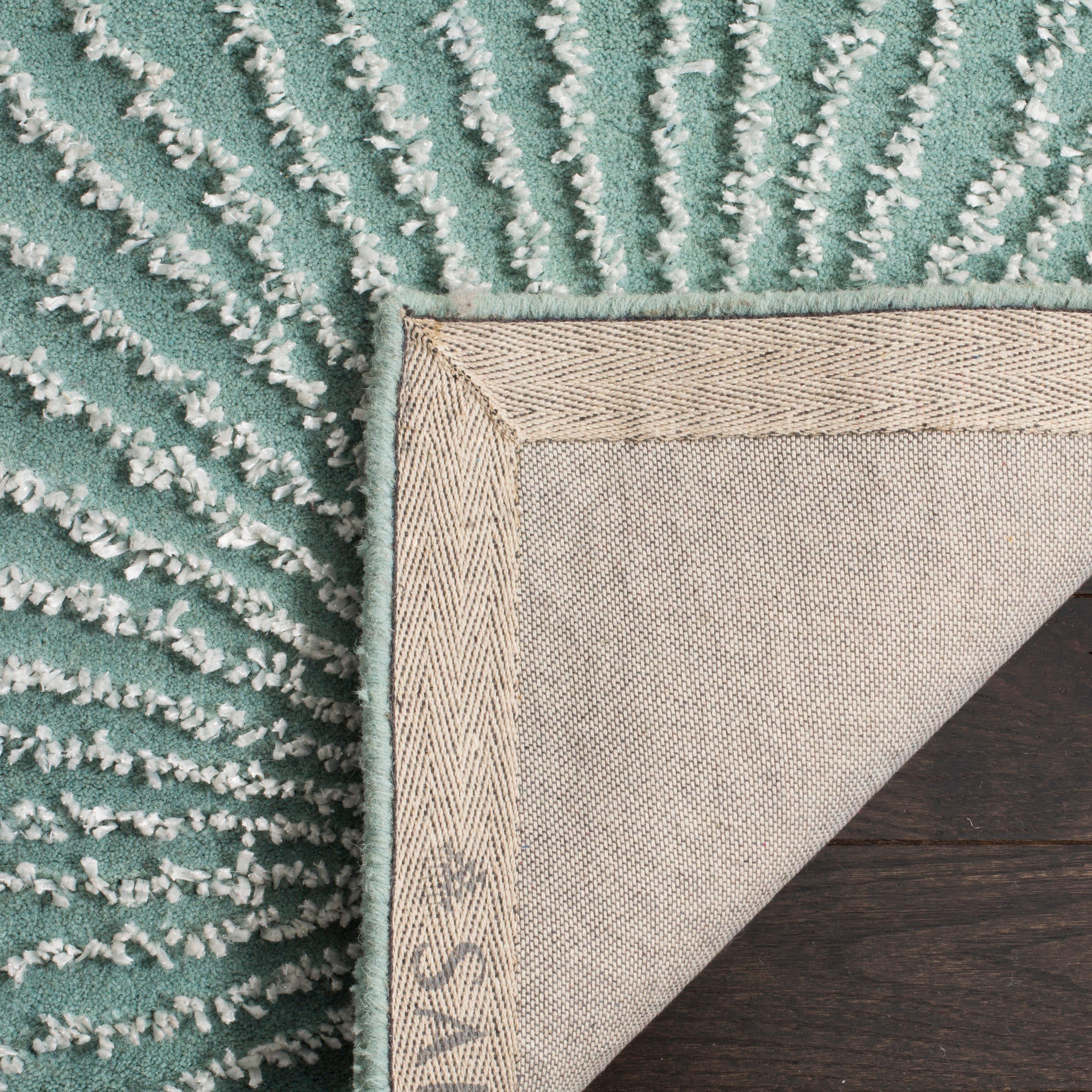 Soho SOH712 Hand Tufted Indoor Area Rug - Light Teal/Multi - 6'x9' - Safavieh.