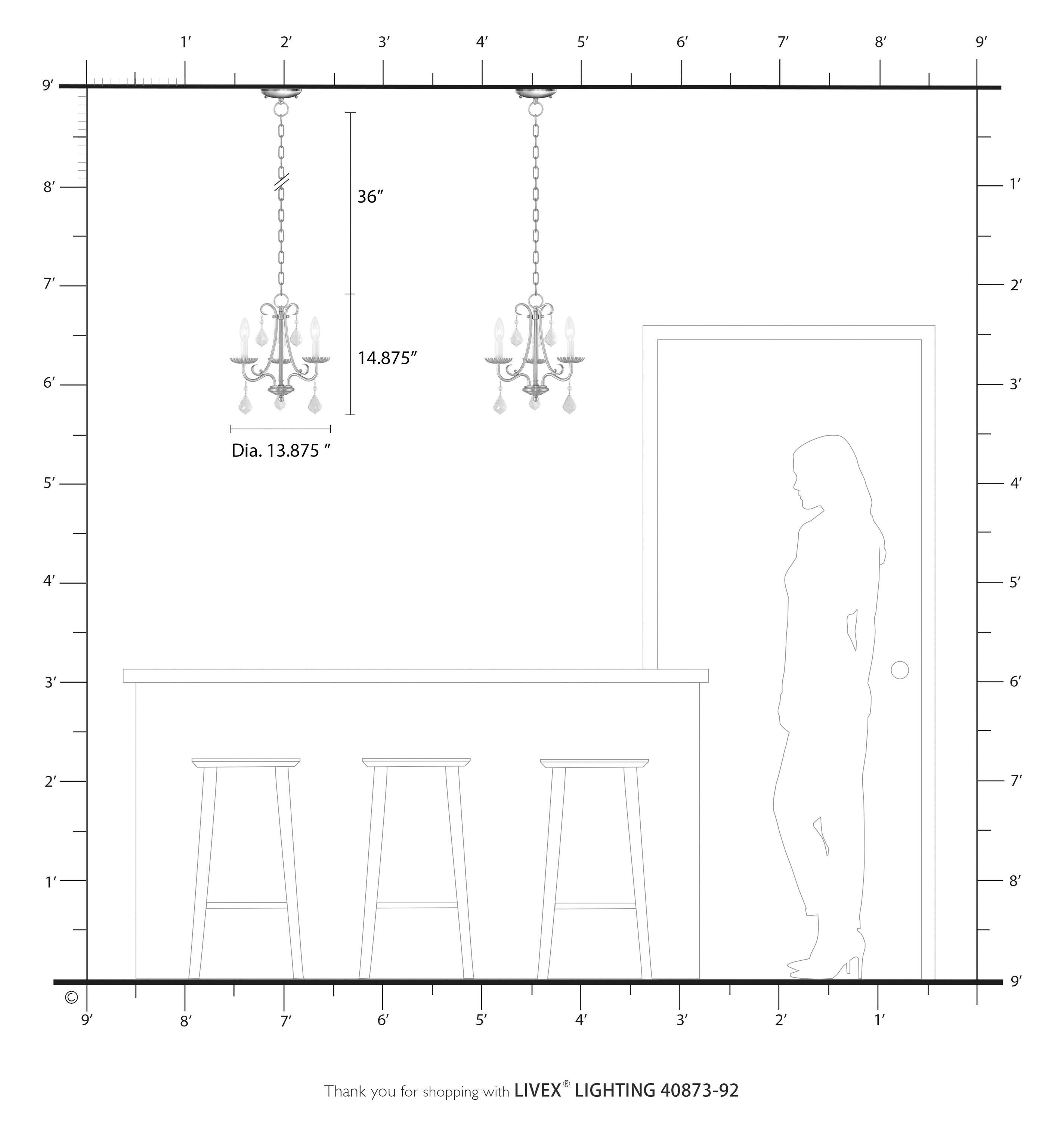 3 - Light Classic / Traditional Chandelier