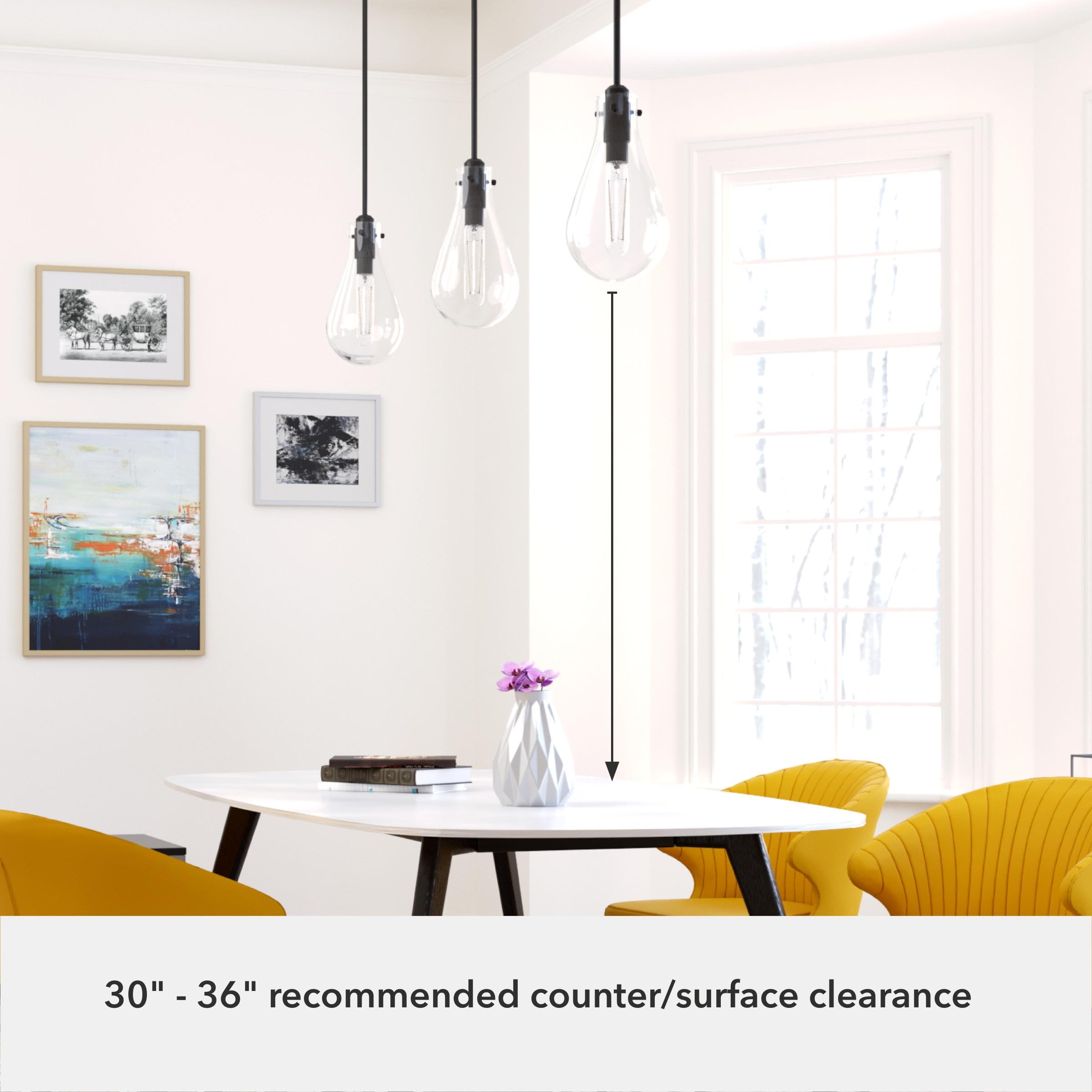 Hunter Fan Lundin 1 - Light Single Tear Drop Pendant