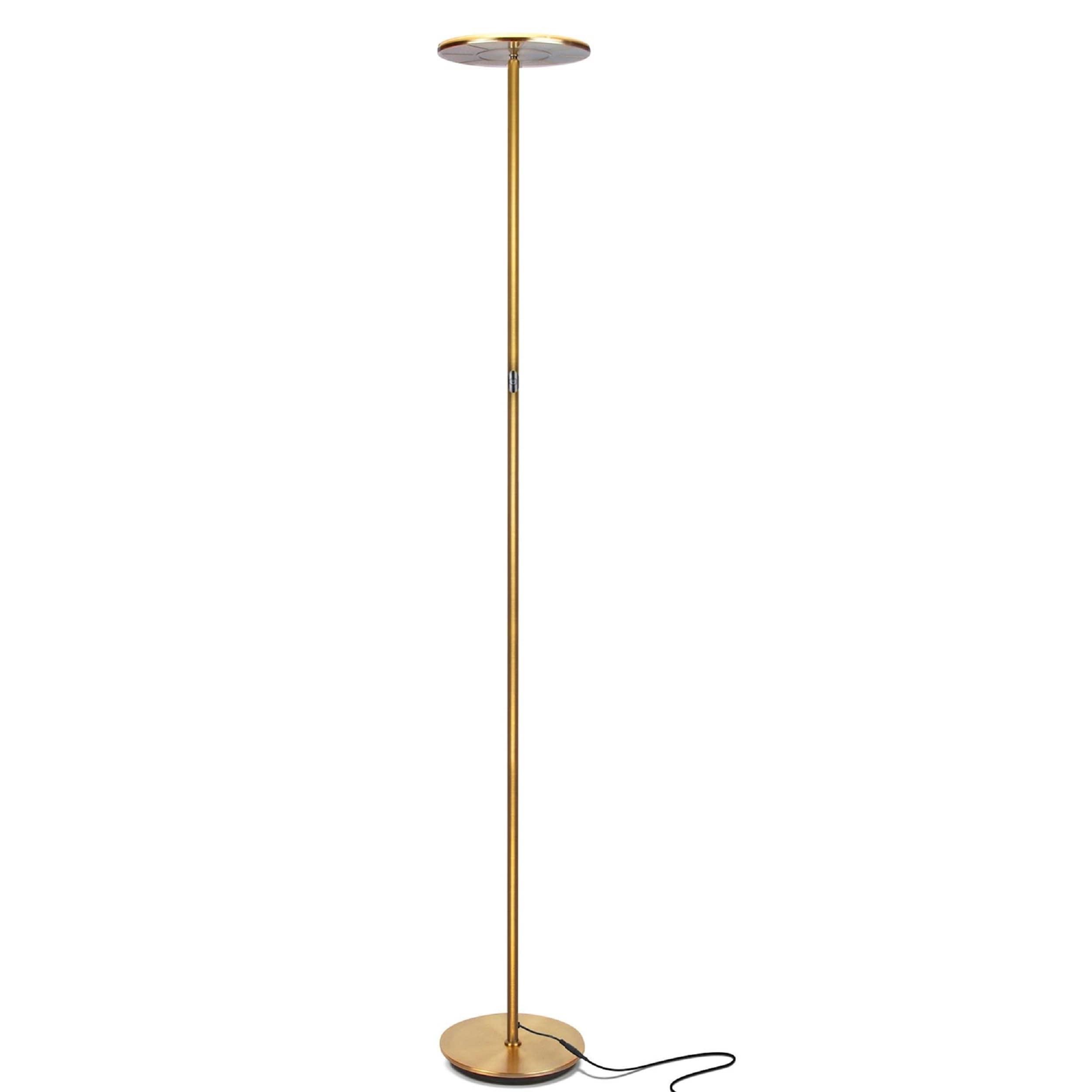 Brightech Flux 67 in. Industrial Dimmable LED Floor Lamp with Adjustable Head