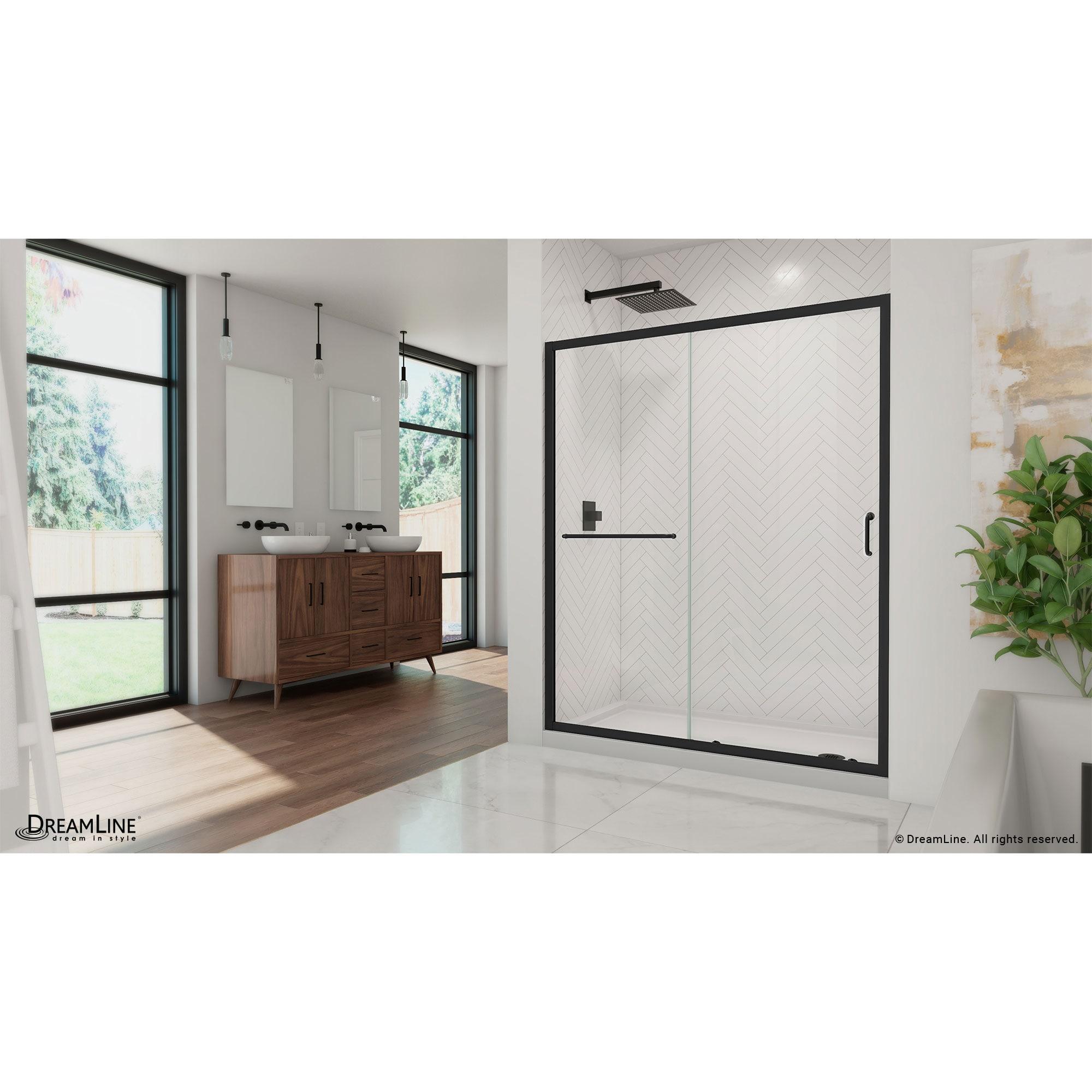 Infinity-Z 60" W x 74.75" H Framed Sliding Shower Kit