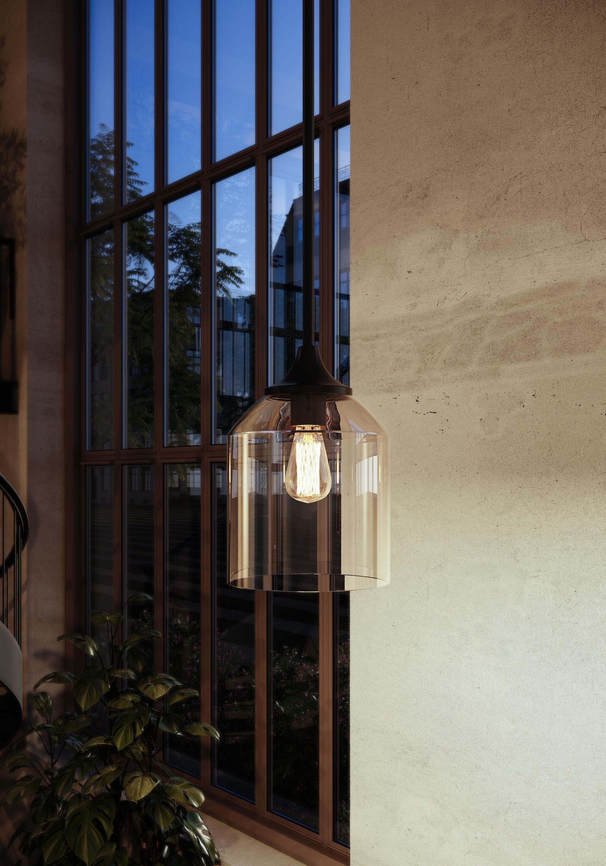 AFX William 1 - Light Pendant in  Black