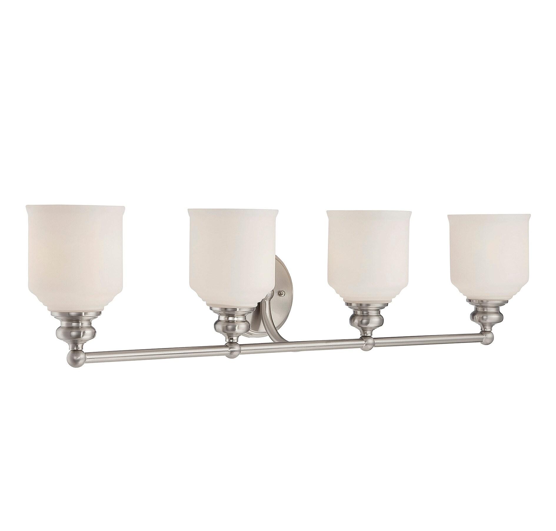 Savoy House Melrose 4 - Light Vanity in  Satin Nickel