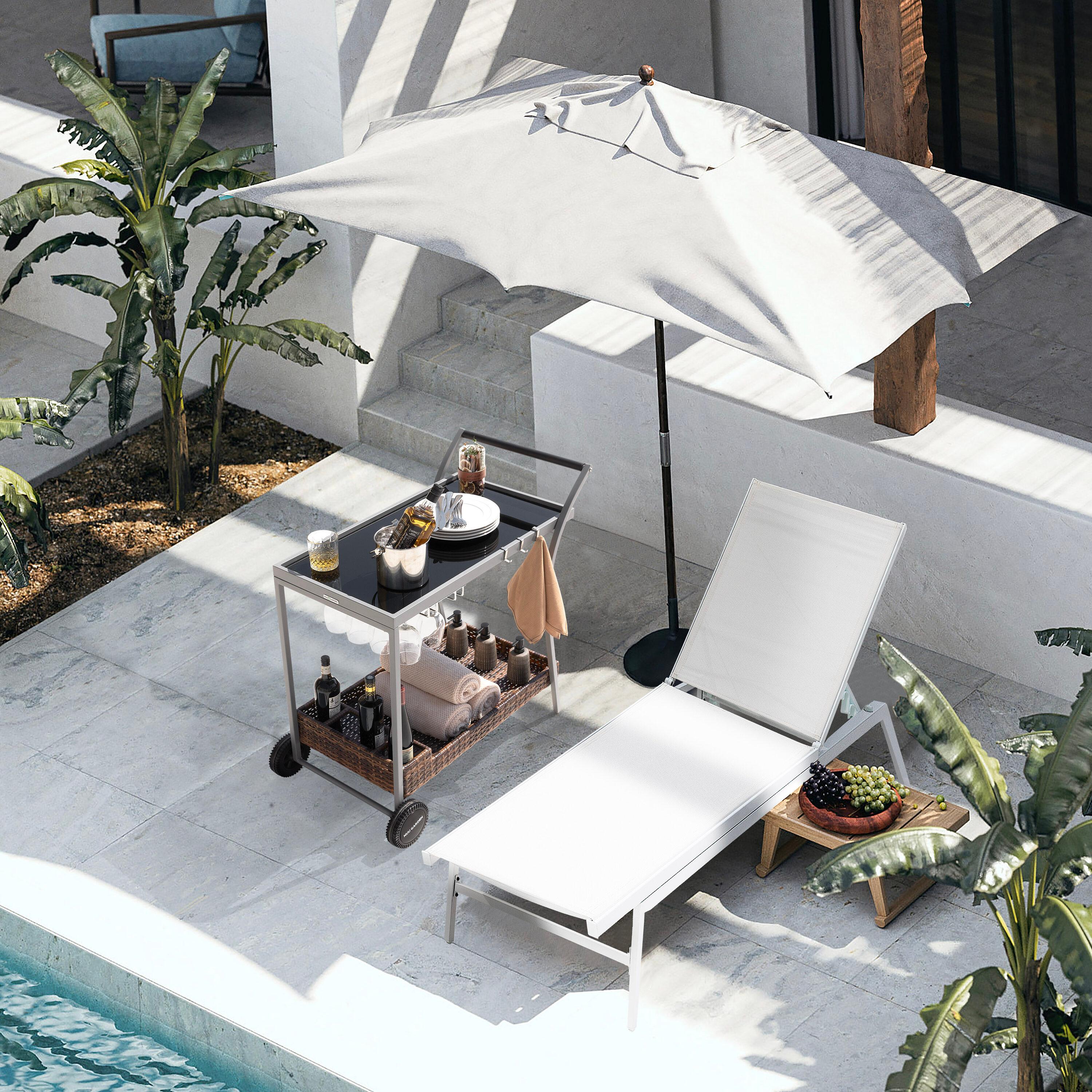 NUU GARDEN Metal Bar Cart