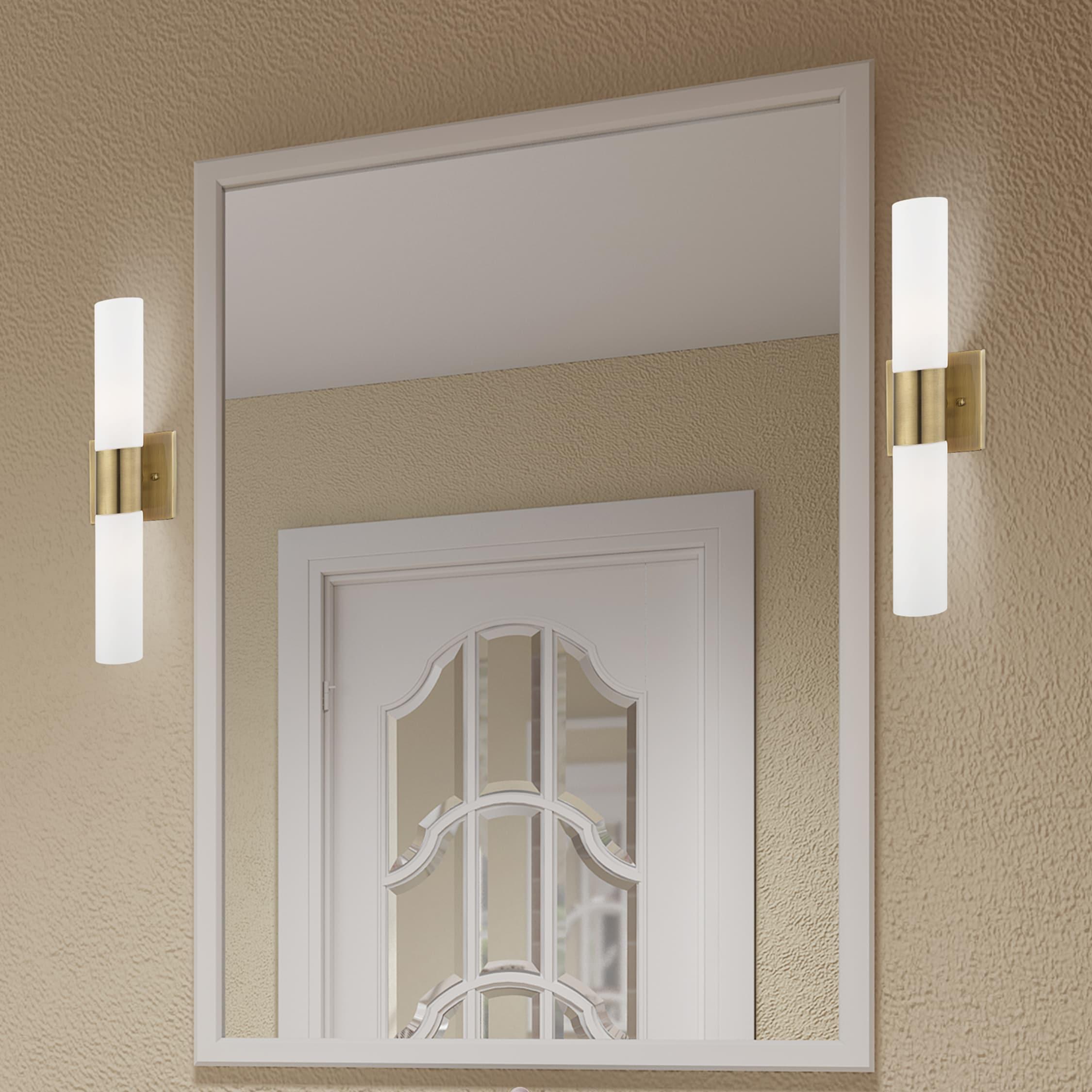 Livex Lighting Aero 2 - Light Vanity in  Antique Brass