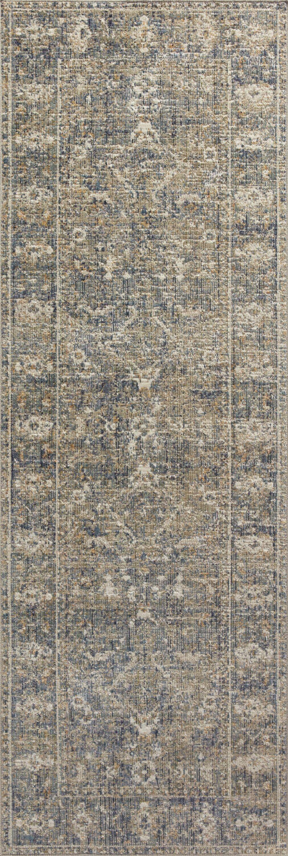 Rosemarie Rug by Chris Loves Julia x Loloi - Sand and Lagoon / 2'7" x 10' Runner