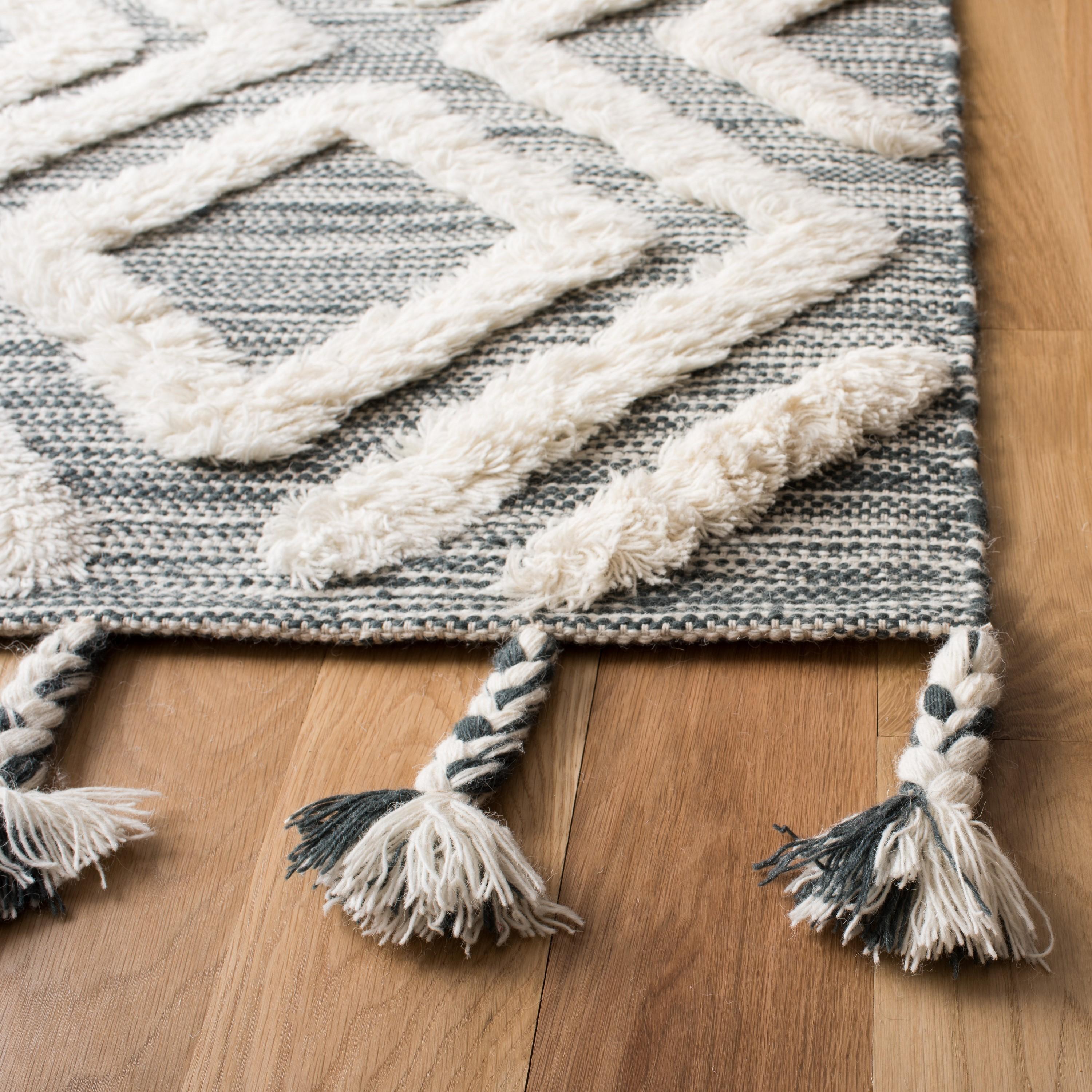 Kenya KNY331 Hand Tufted Area Rug - Teal/Ivory - 8'x10' - Safavieh.