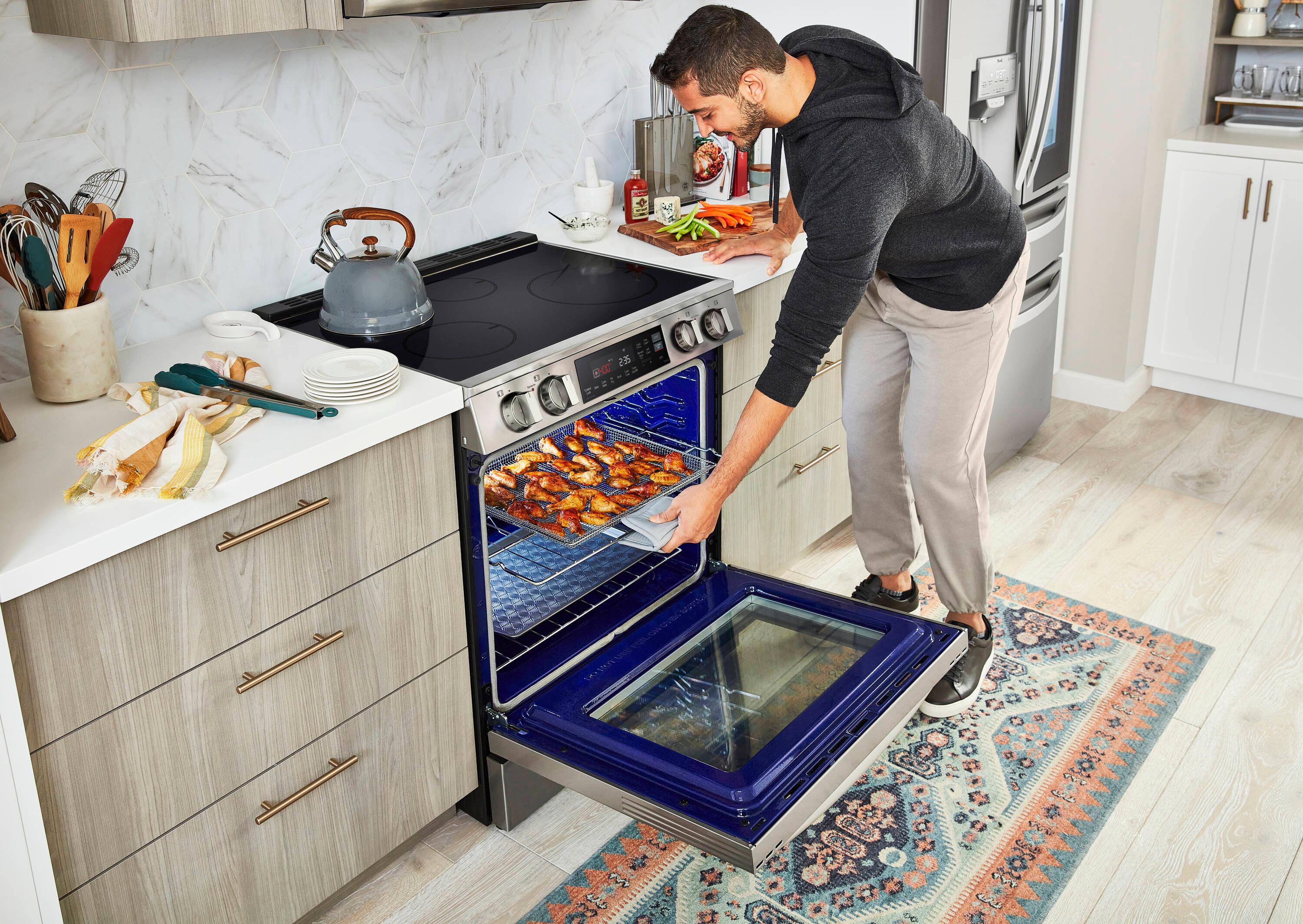 Stainless Steel Smart Induction Slide-In Range with Convection