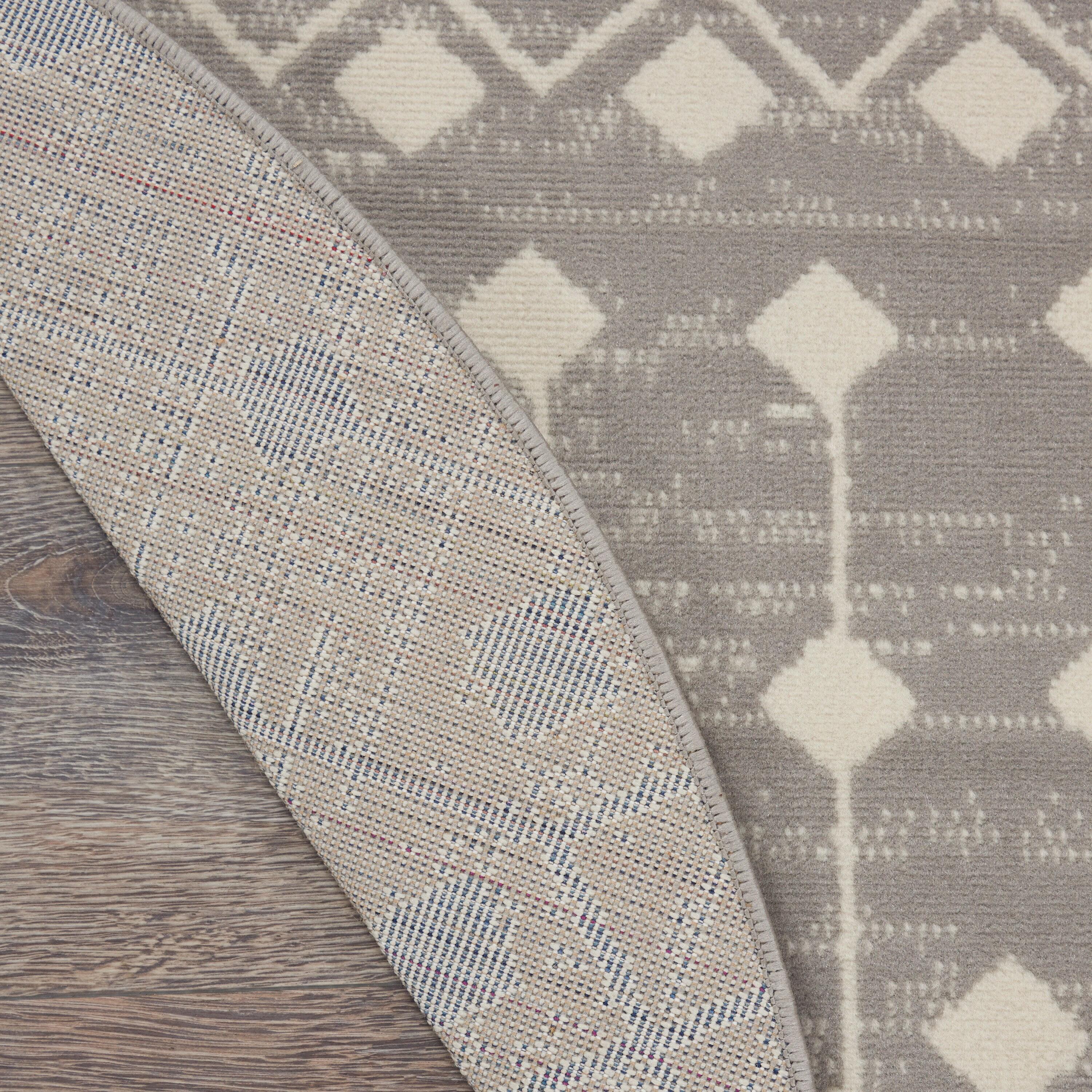 Nourison Grafix GRF37 Indoor Area Rug Grey 8' x ROUND