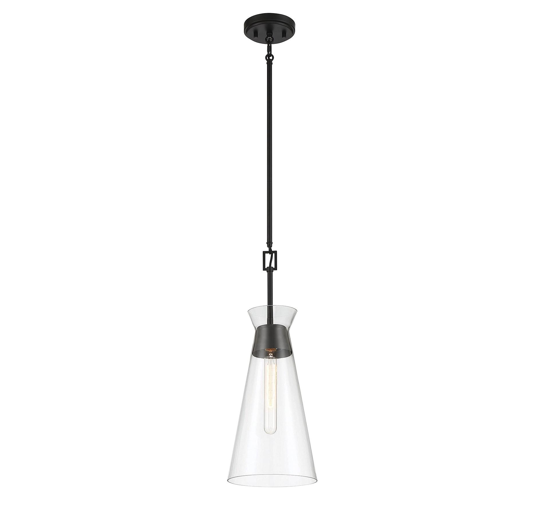 Savoy House Lakewood 1 - Light Pendant ,  Matte Black