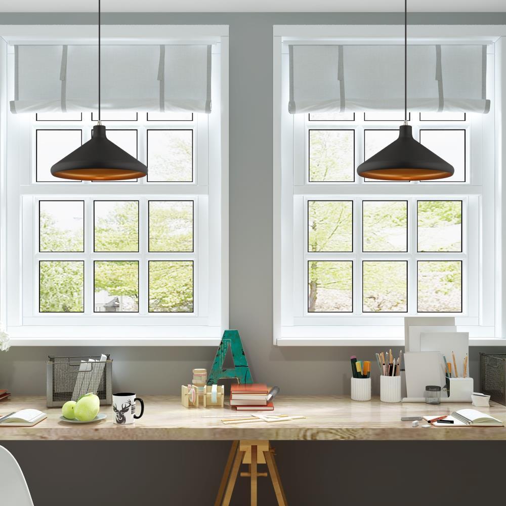 Livex Lighting Metal Shade 1 - Light Chandelier in  Black