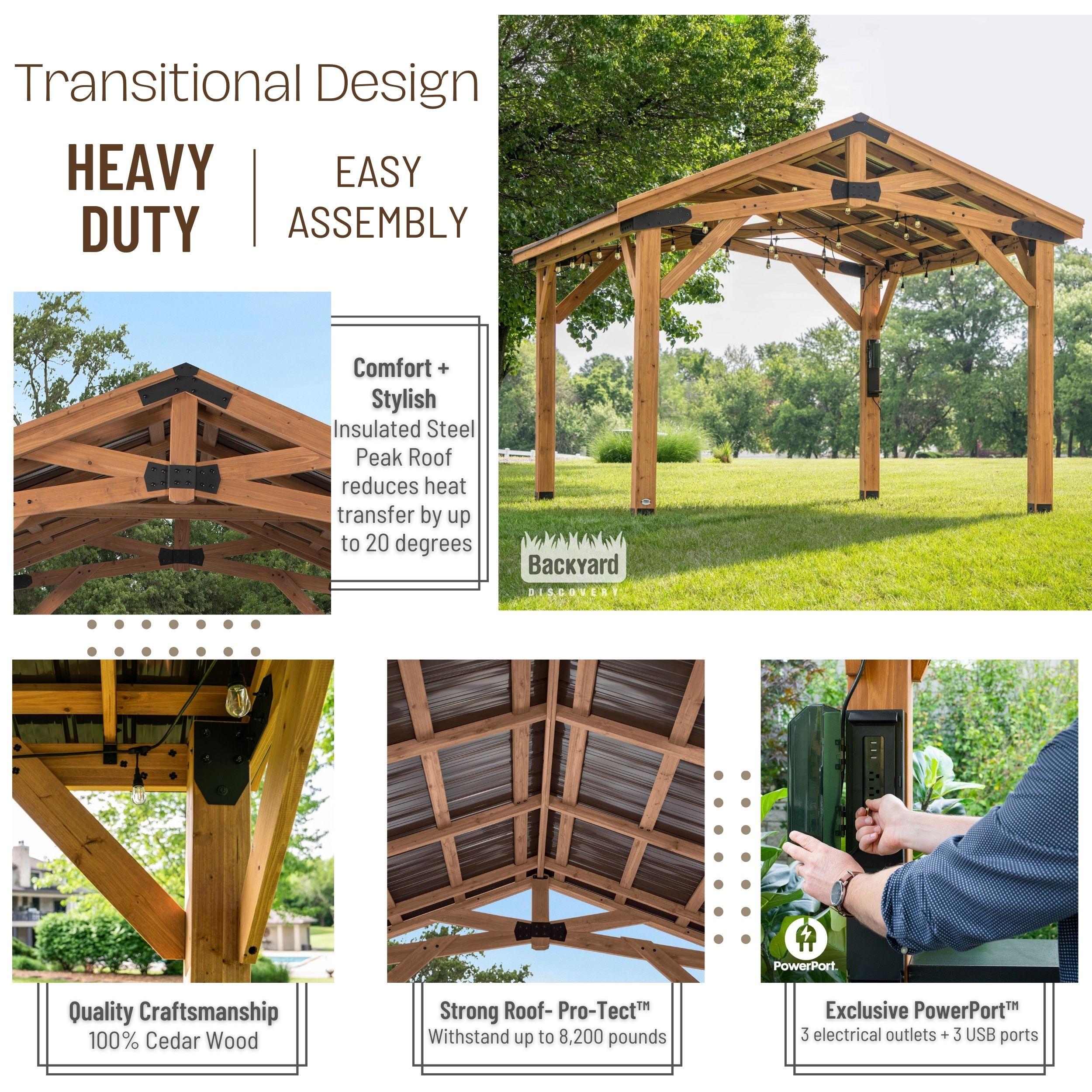 Backyard Discovery 10 X 10 Norwood Gazebo