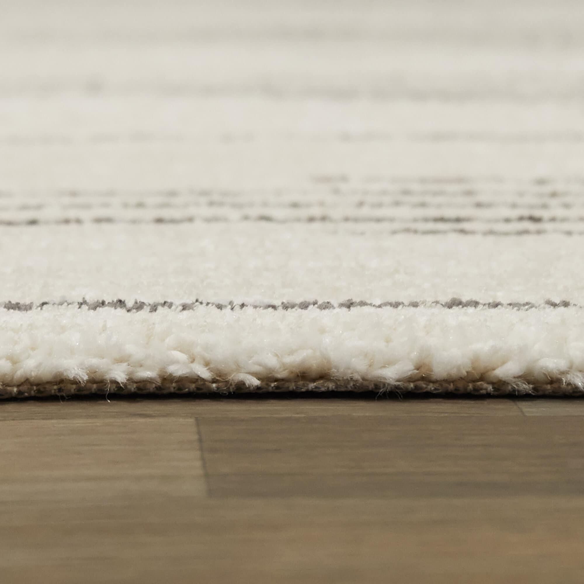Bonfiglio Power Loom Cream/Gray Area Rug