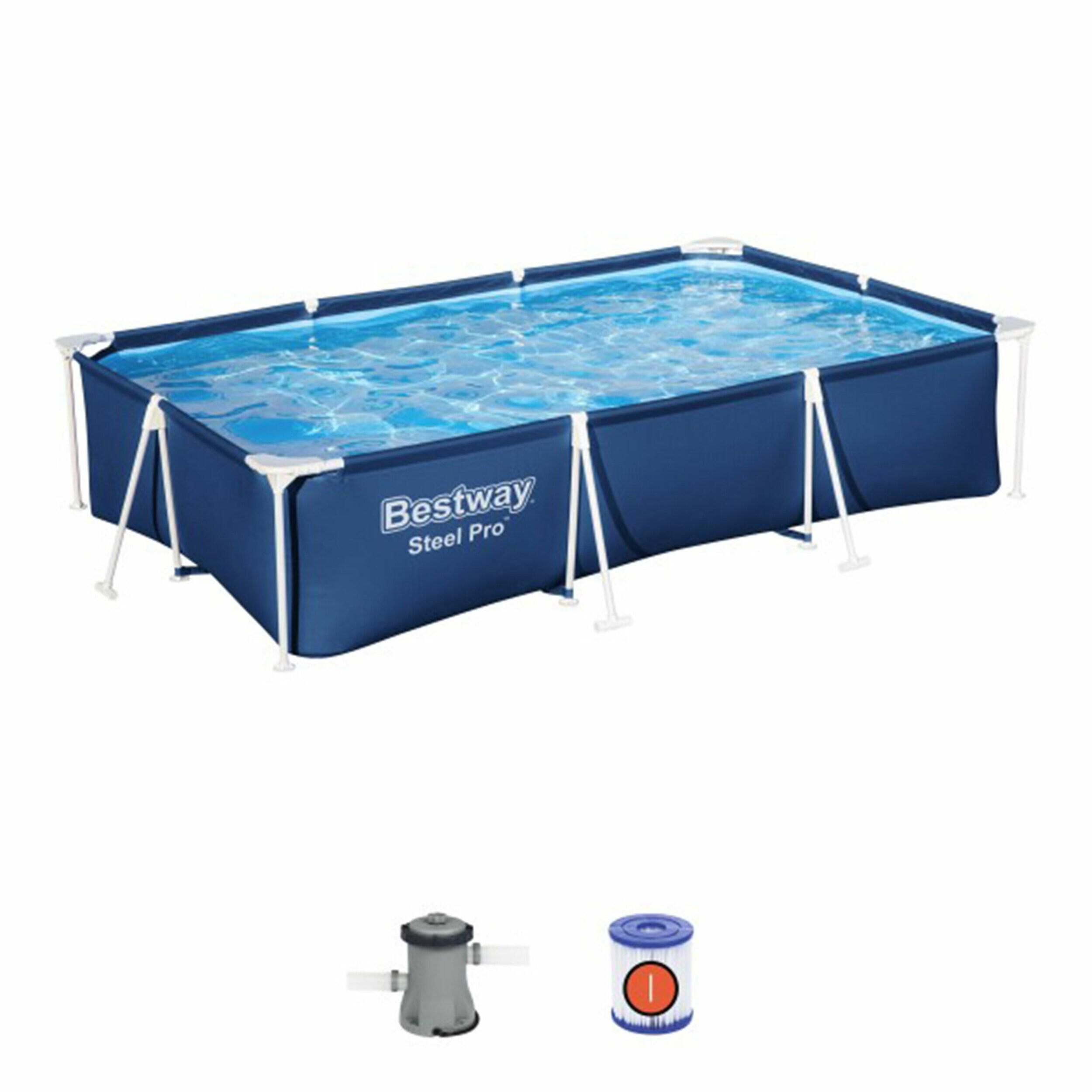 Bestway Bestway Steel Pro Rectangular Above Ground Swimming Pool Set