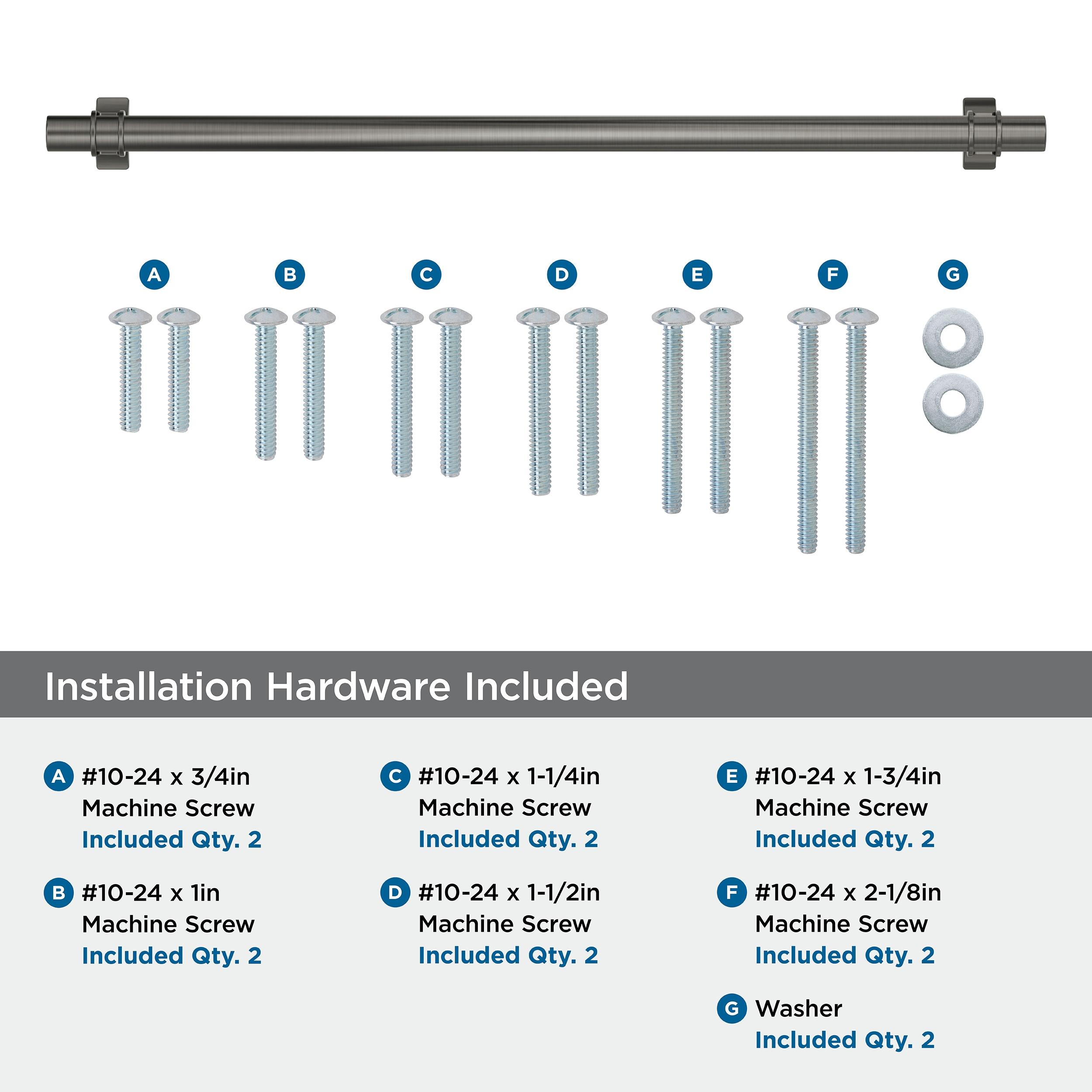 Amerock Davenport 18 inch (457mm) Center-to-Center Gunmetal Appliance Pull