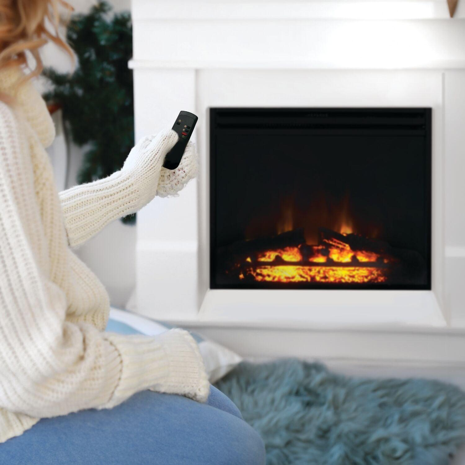 Cambridge Cambridge 5118 BTU Freestanding Electric Fireplace Heater Insert for Vacant Chimney Fireplace