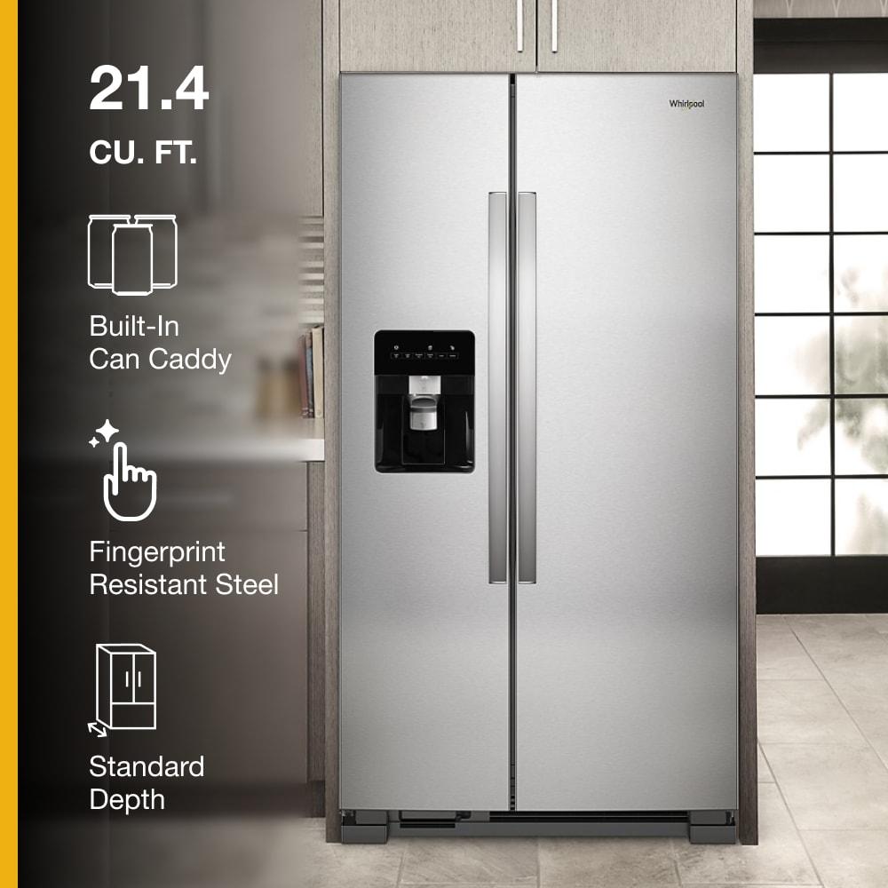 Whirlpool WRS321SDHZ 21 Cu. Ft. Stainless Side-by-Side Refrigerator