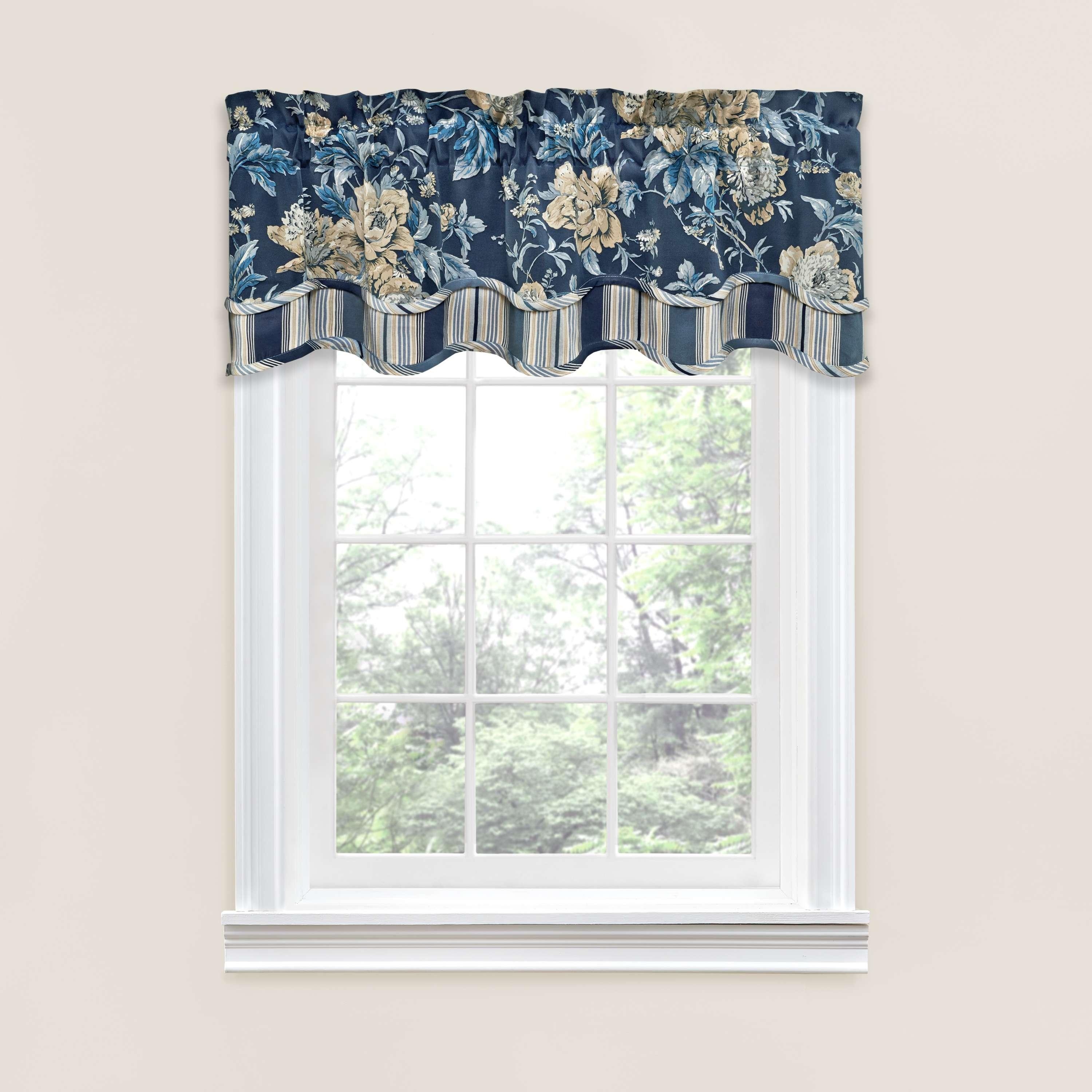 Forever Yours Floral 52" Curtain Window Valance