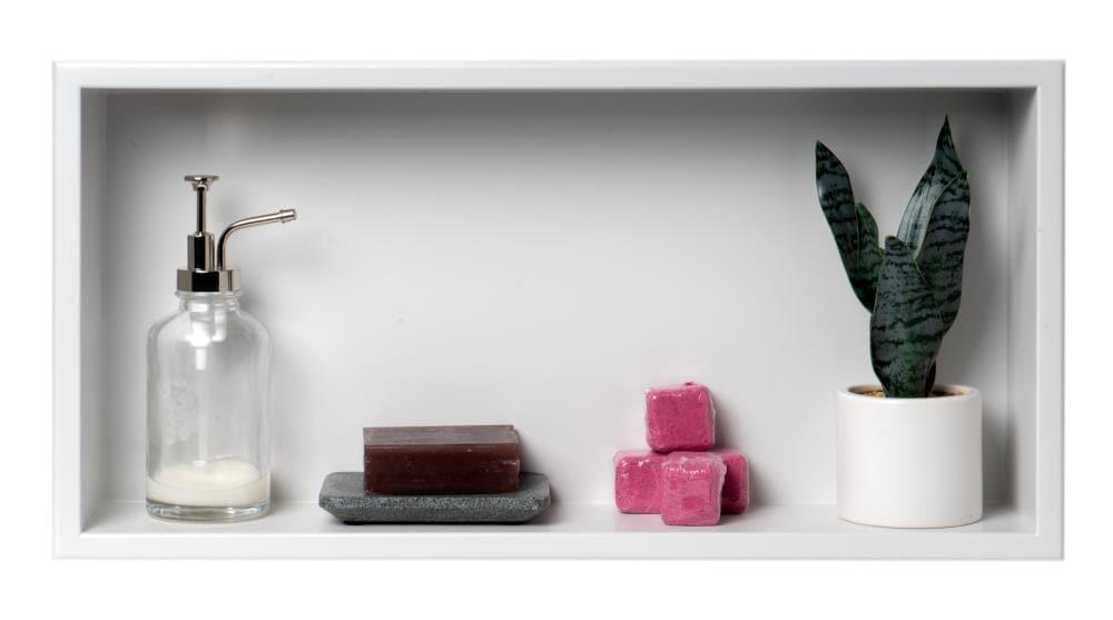 Adhesive Stainless Steel Shower Shelf