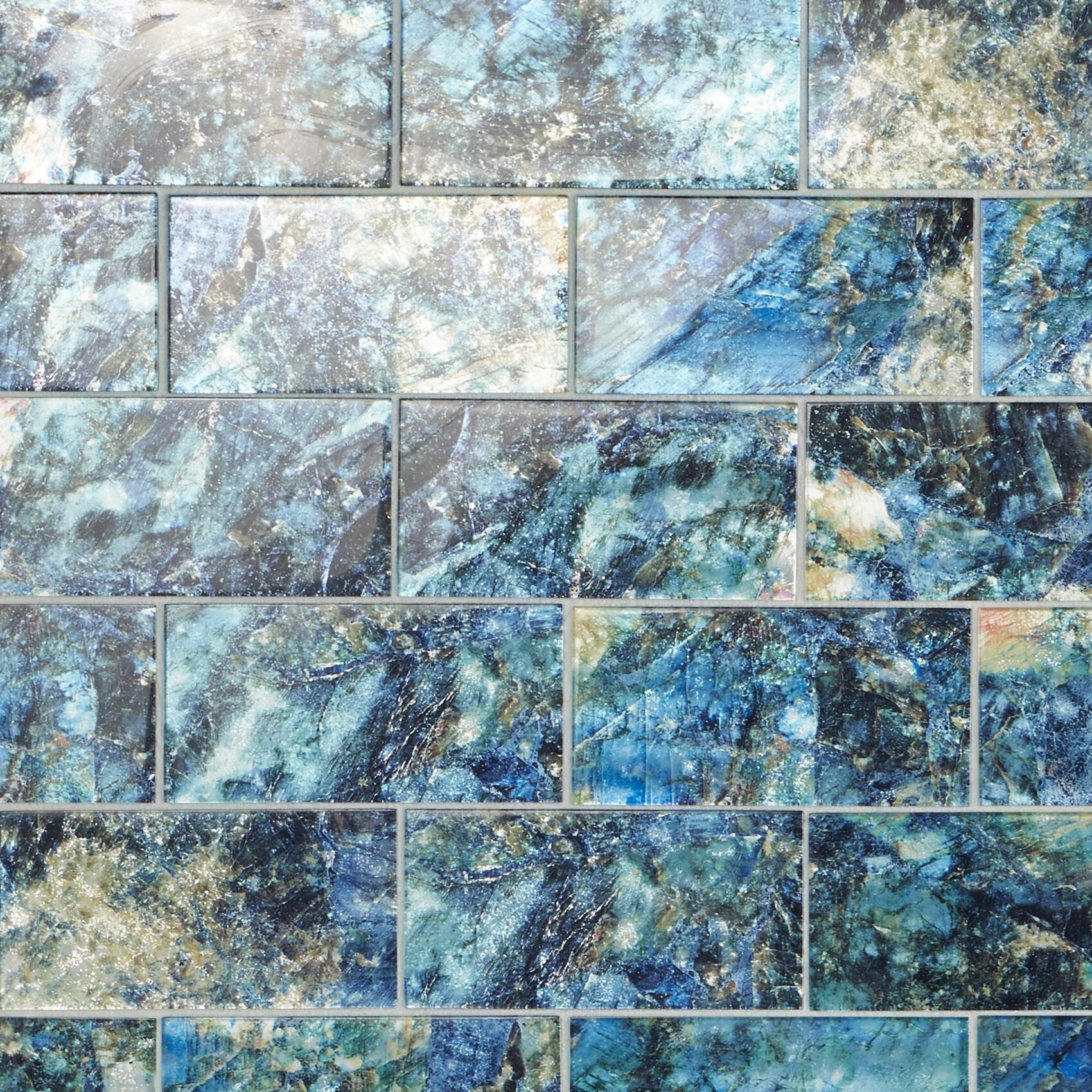 Bond Tile Wonder Glass 4.37 in. x 8.74 in. Polished Glass Wall Tile (5.3 Sq. Ft. / Case)