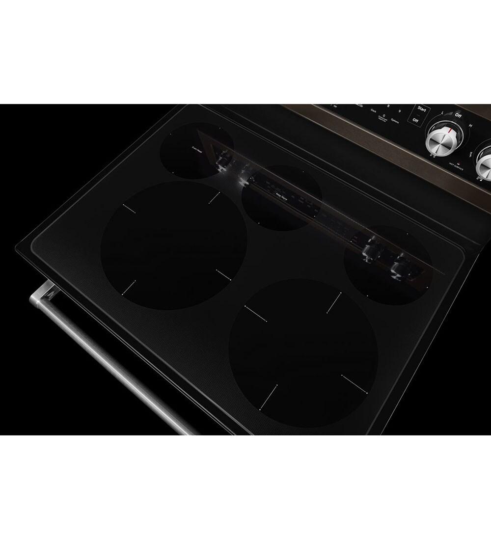 KitchenAid 30" Black Stainless Electric Convection Range with Sabbath Mode