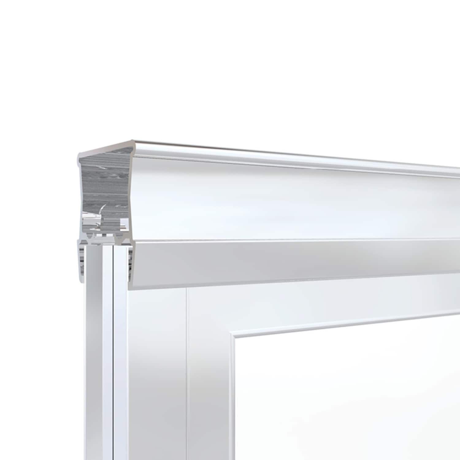 Deluxe 44" W x 68" H Frameless Shower Door