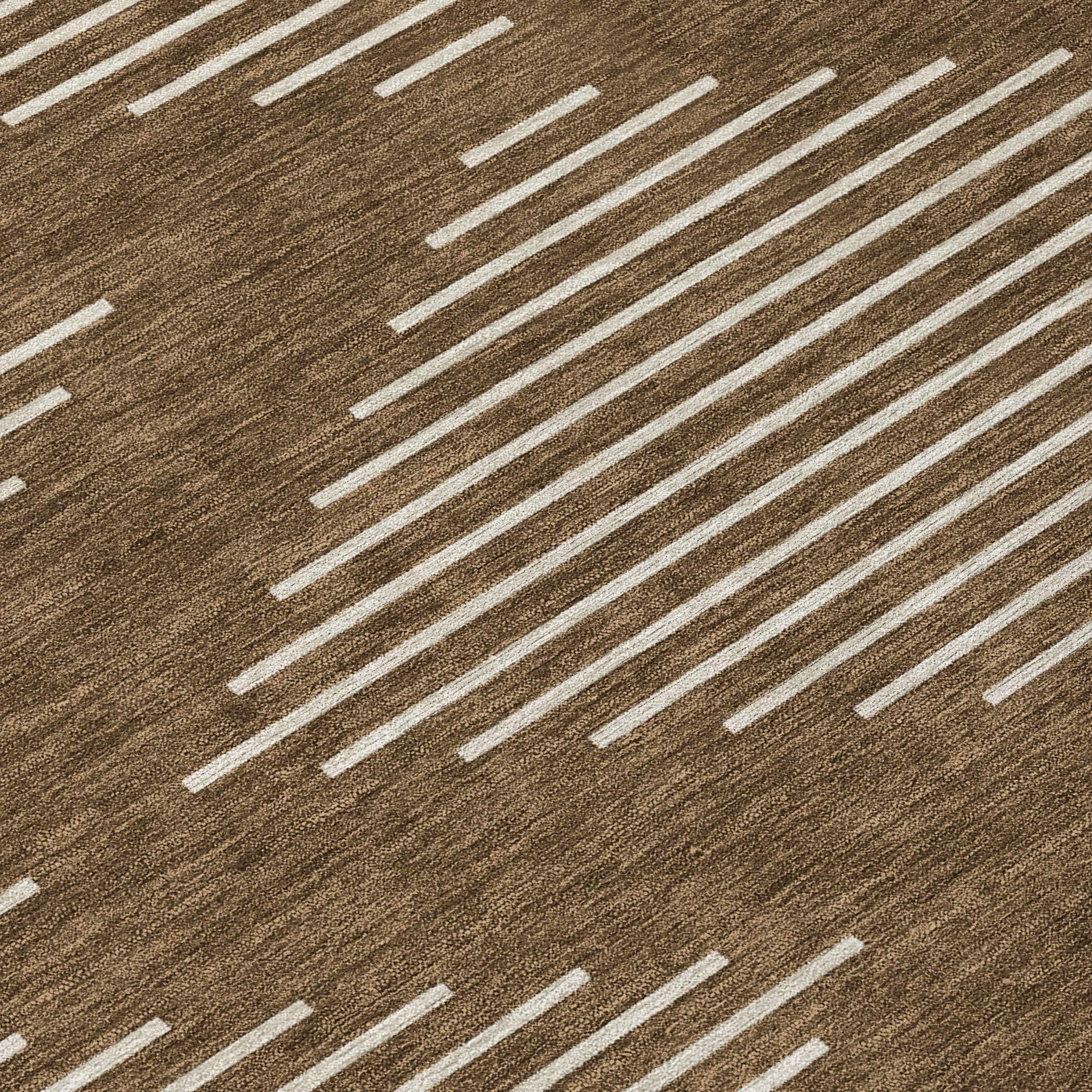 Addison Rugs Chantille Indoor/Outdoor Transitional Geometric Brown Washable Rectangle Rug, 2'6" x 3'10"