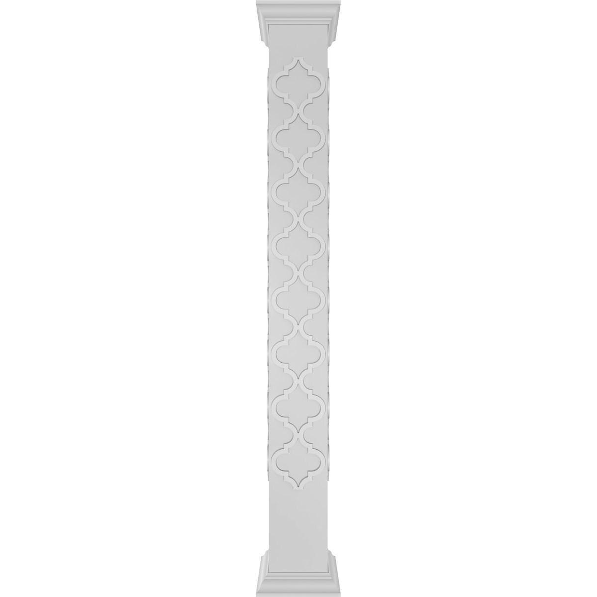 Craftsman Classic Square Non-Tapered Large Marrakesh Fretwork Column w/ Crown Capital & Base