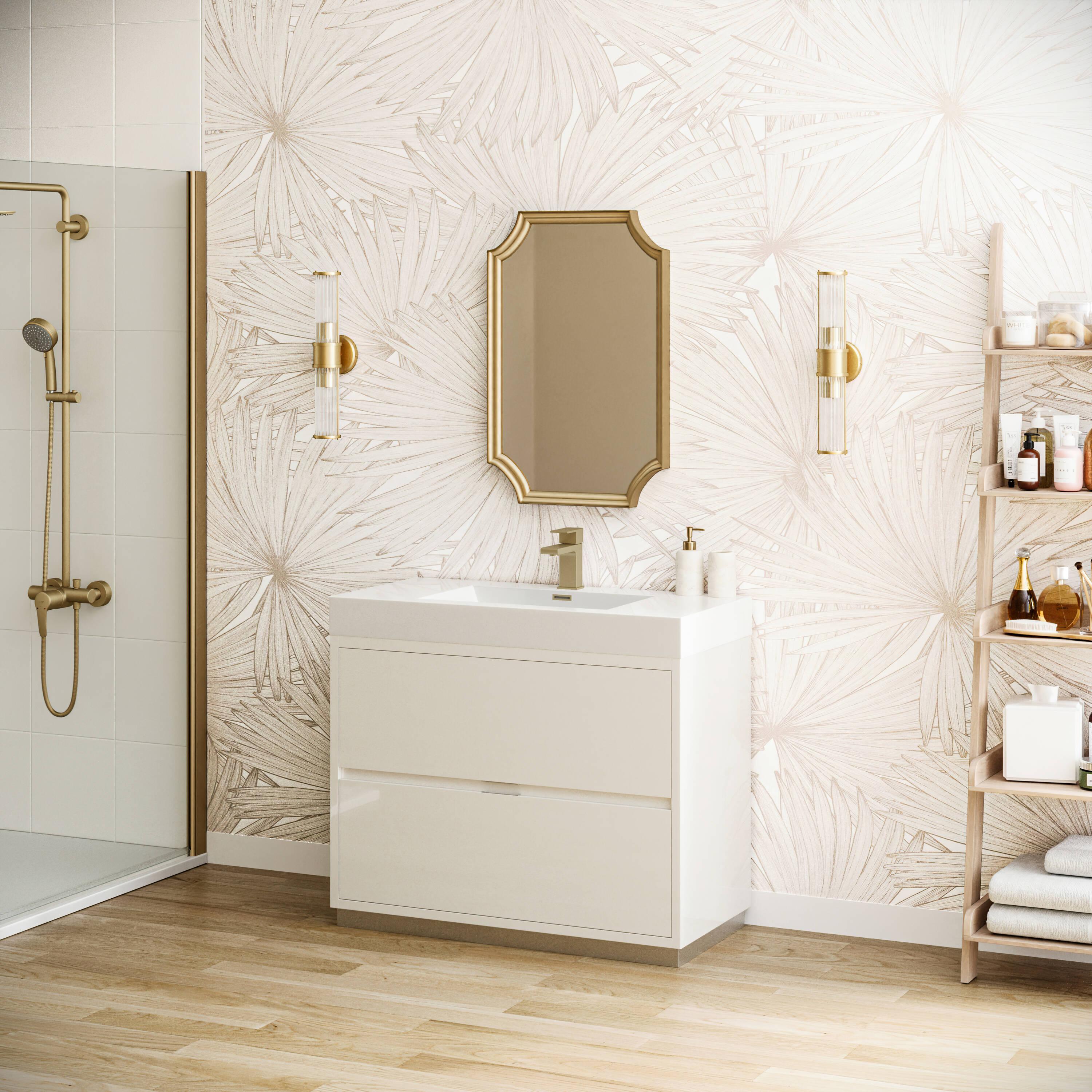 Valencia 40" Freestanding Single Sink Bathroom Vanity with Top and Sink (Faucet Not Included)