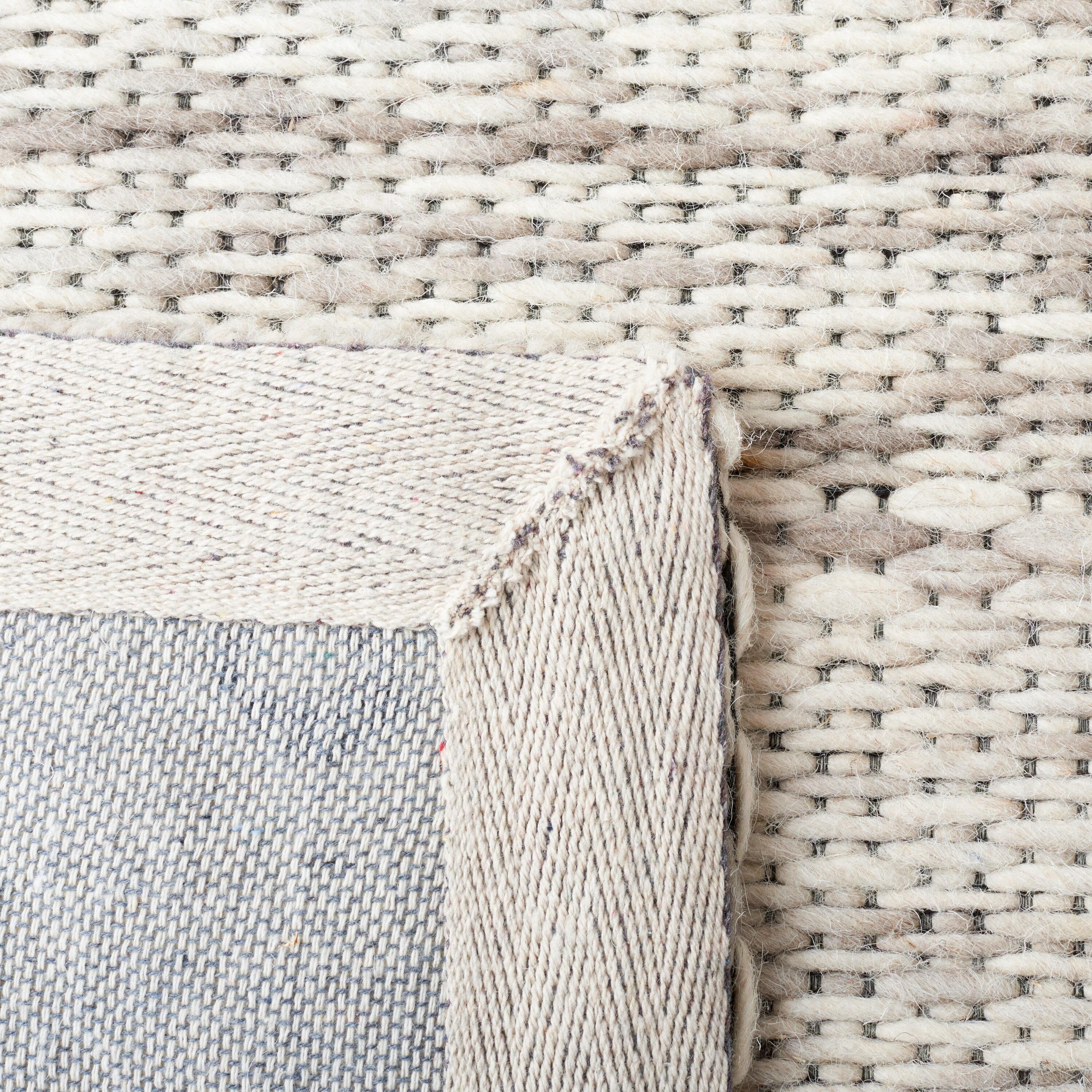 Marbella MRB311 Hand Woven Indoor Area Rug - Grey/Beige - 5'x8' - Safavieh