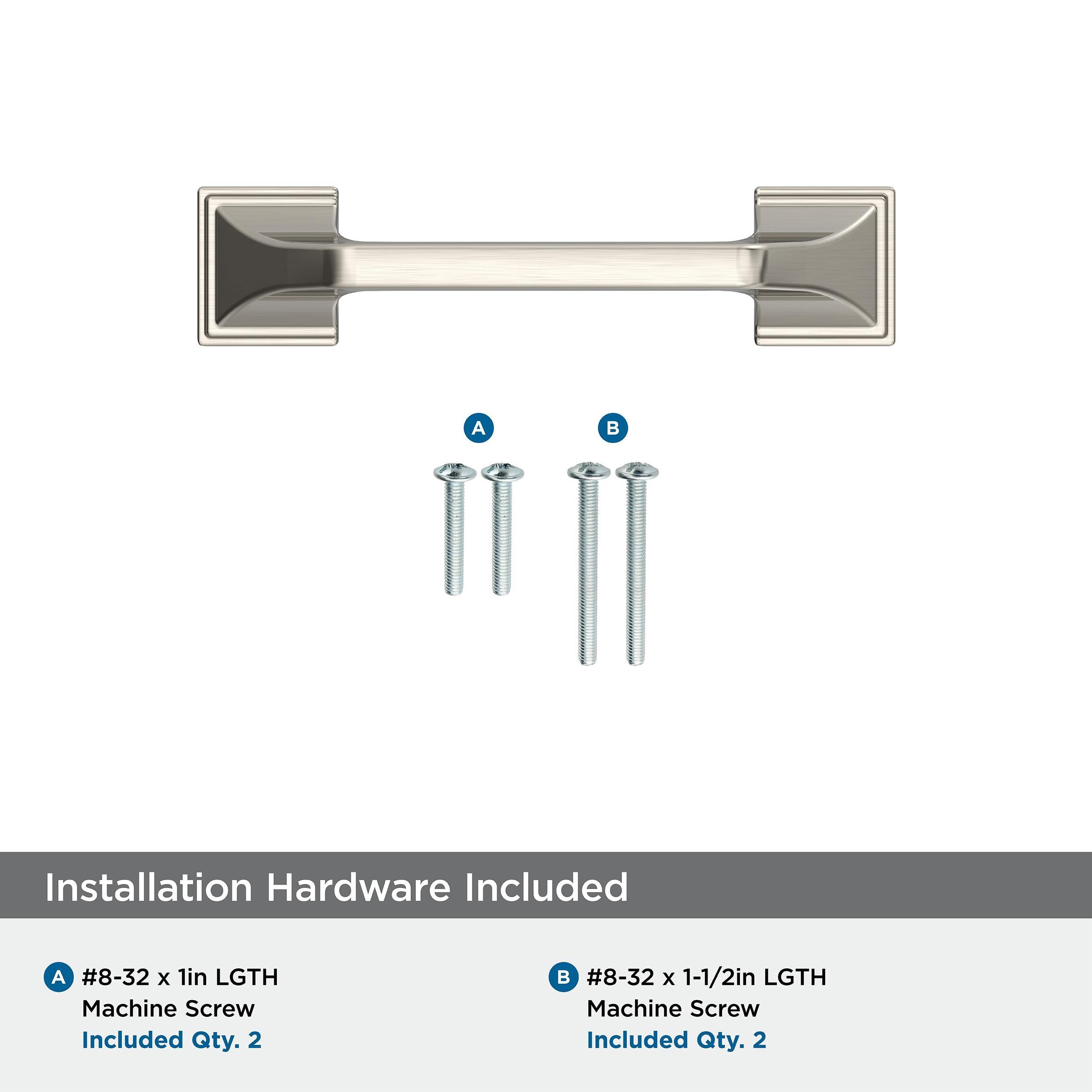 Amerock Exceed 3 inch (76mm) Center-to-Center Satin Nickel Cabinet Pull