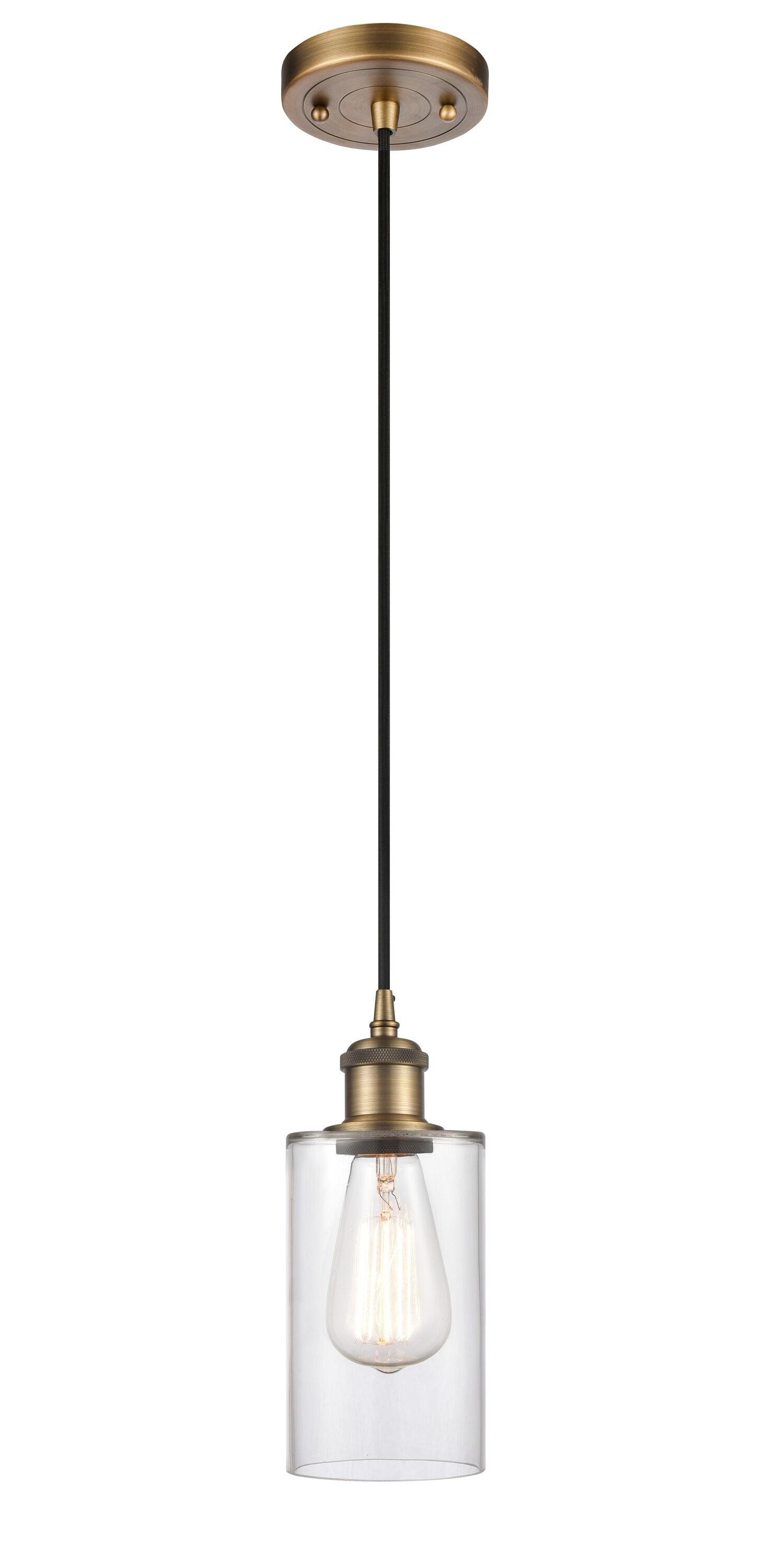 Innovations Lighting Clymer 1 - Light Pendant in  Brushed Brass