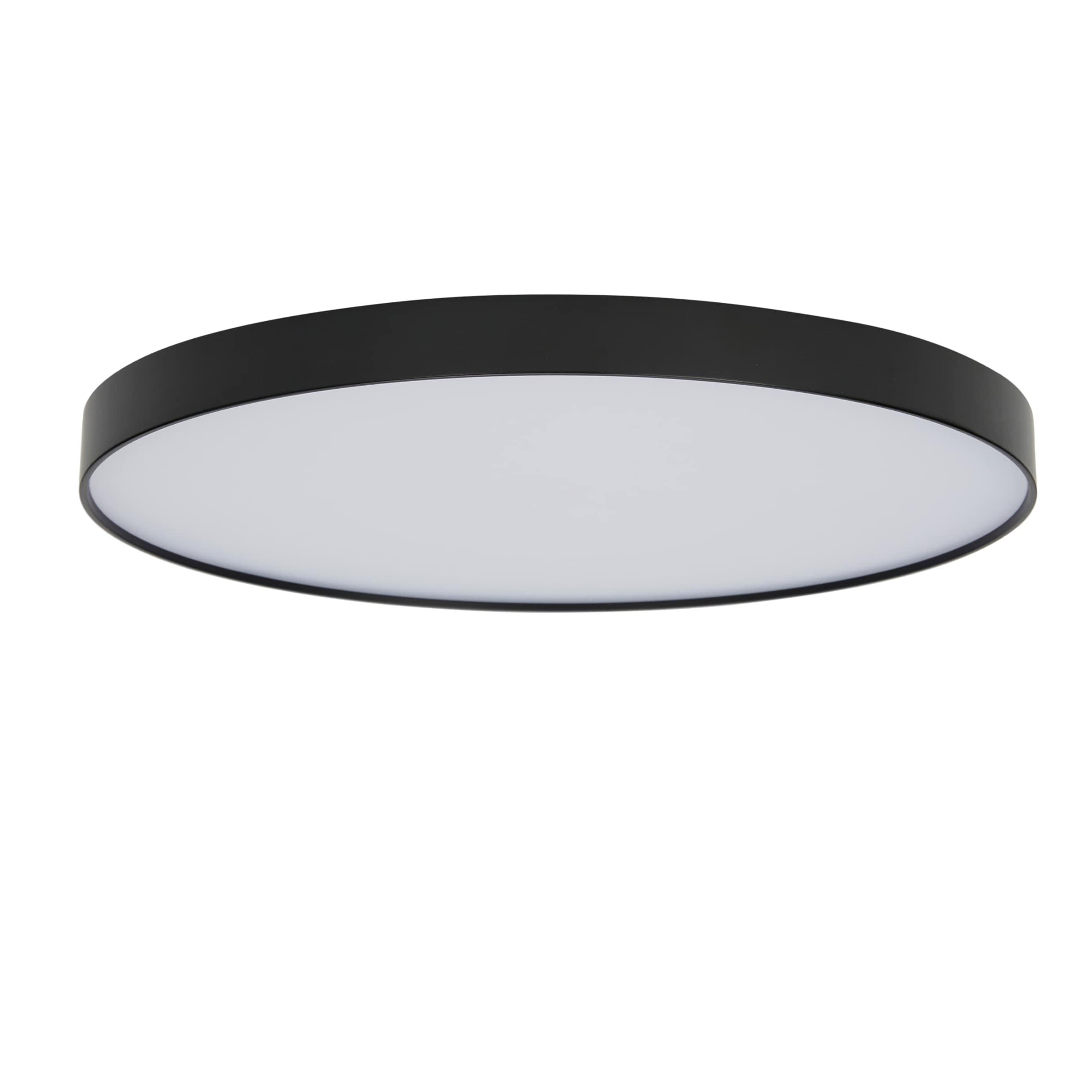 Maxim 57664Wt Trim 11" Wide Integrated Led Flush Mount Ceiling Fixture - Black