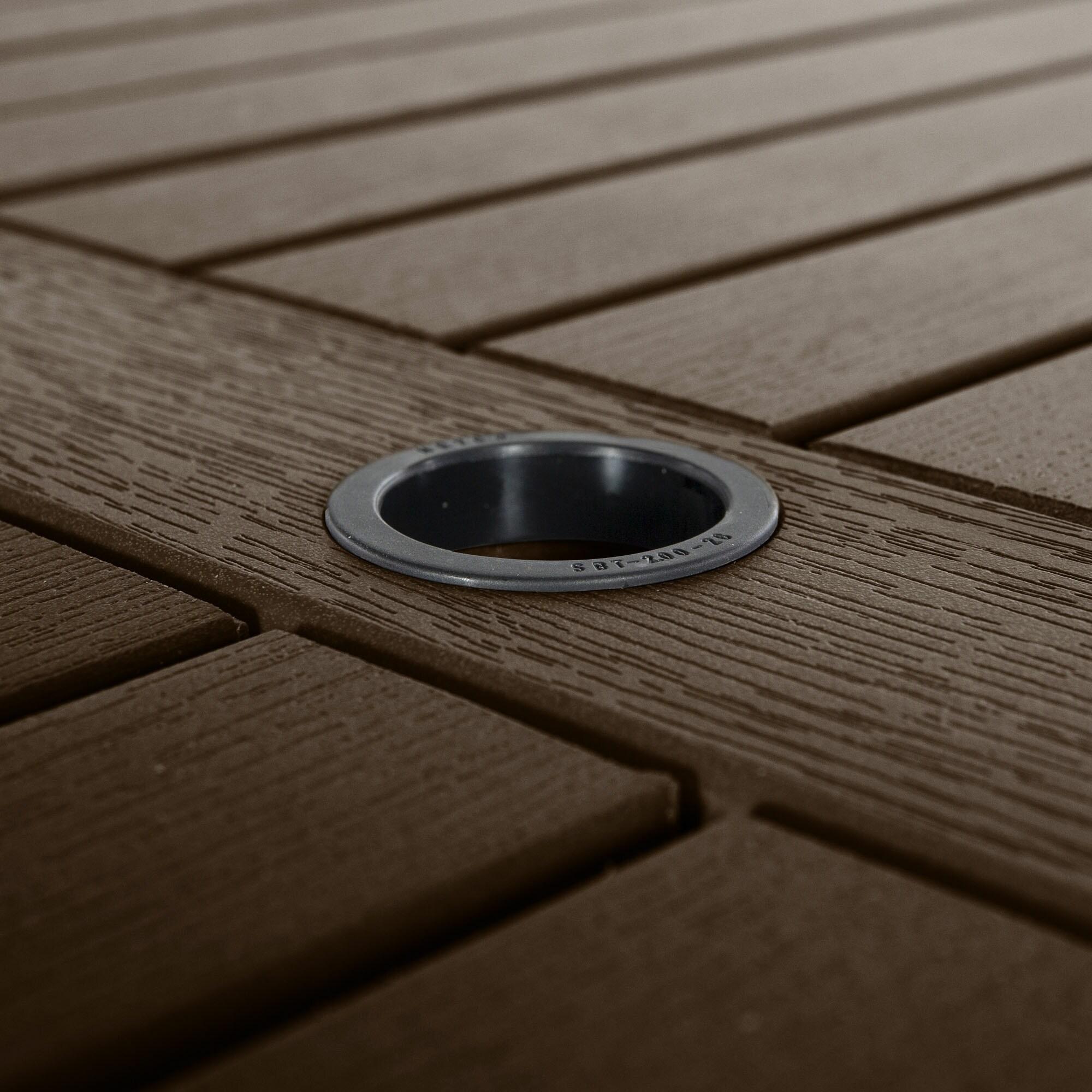 Highwood 7-pc Hamilton Dining Set - 42" x 72" Rectangle Table, Dining Height, Outdoor, Eco-friendly, Synthetic Wood