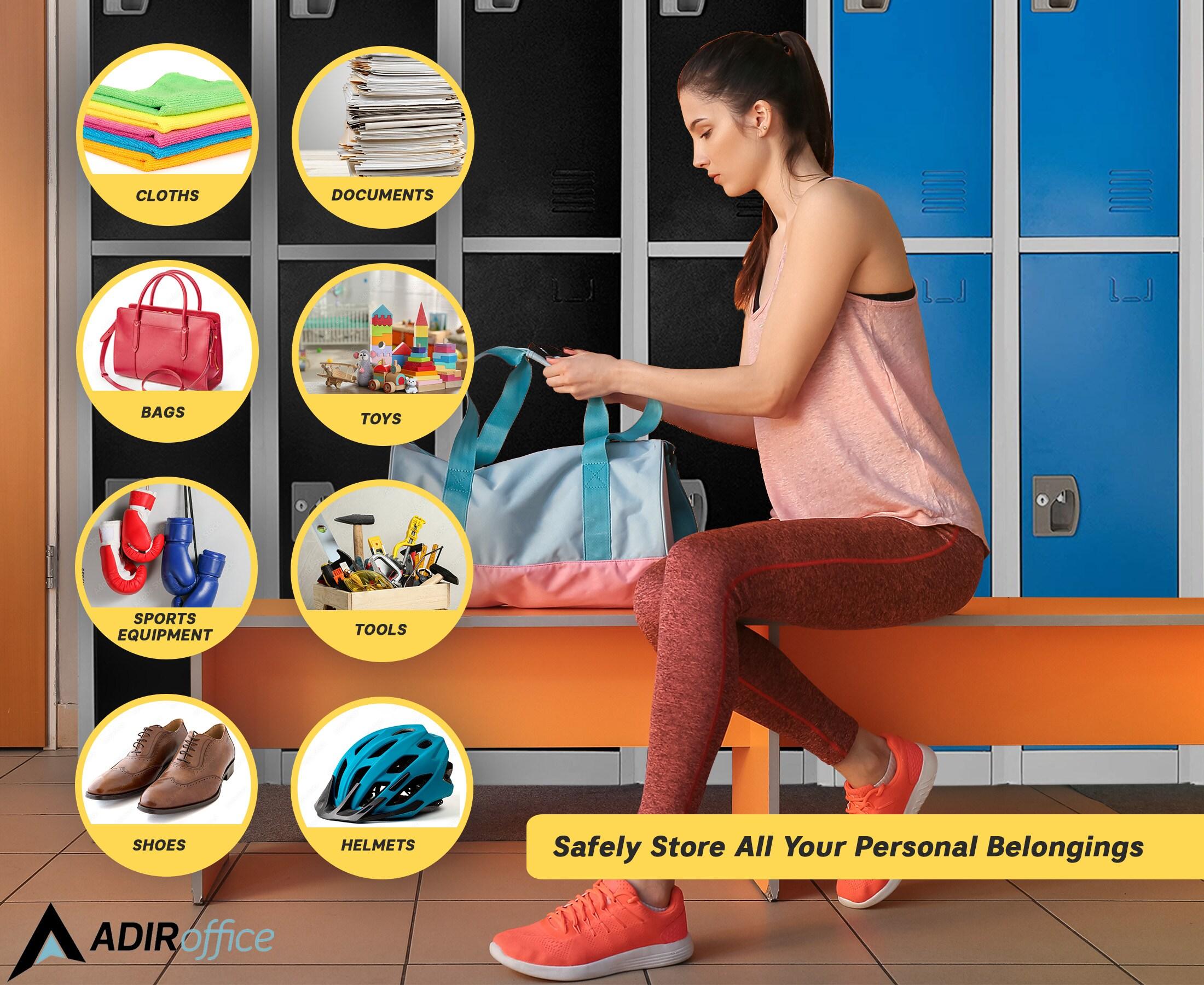 12'' Wide Steel 2-Tier School and Gym Locker