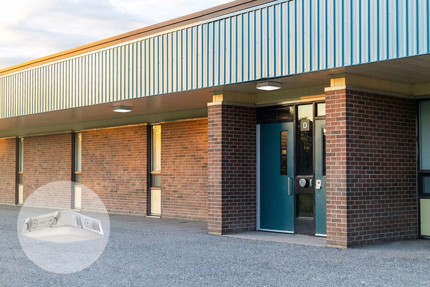 Lithonia Lighting Lithonia Lighting Outdoor CNY LED Canopy Light Photocell On/Off/10% Motion White