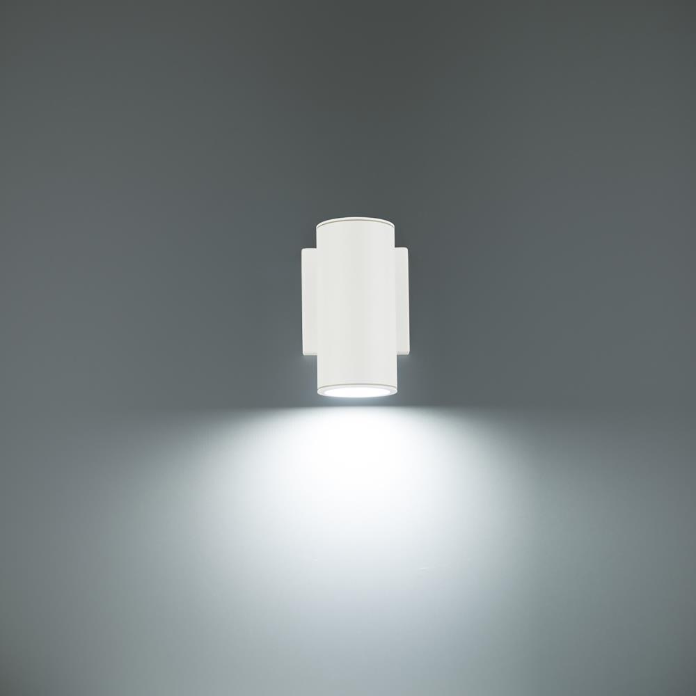 WAC Lighting Cylinder 1 -Light 6.75-in H Matte White Hardwired Integrated LED Outdoor Wall Light