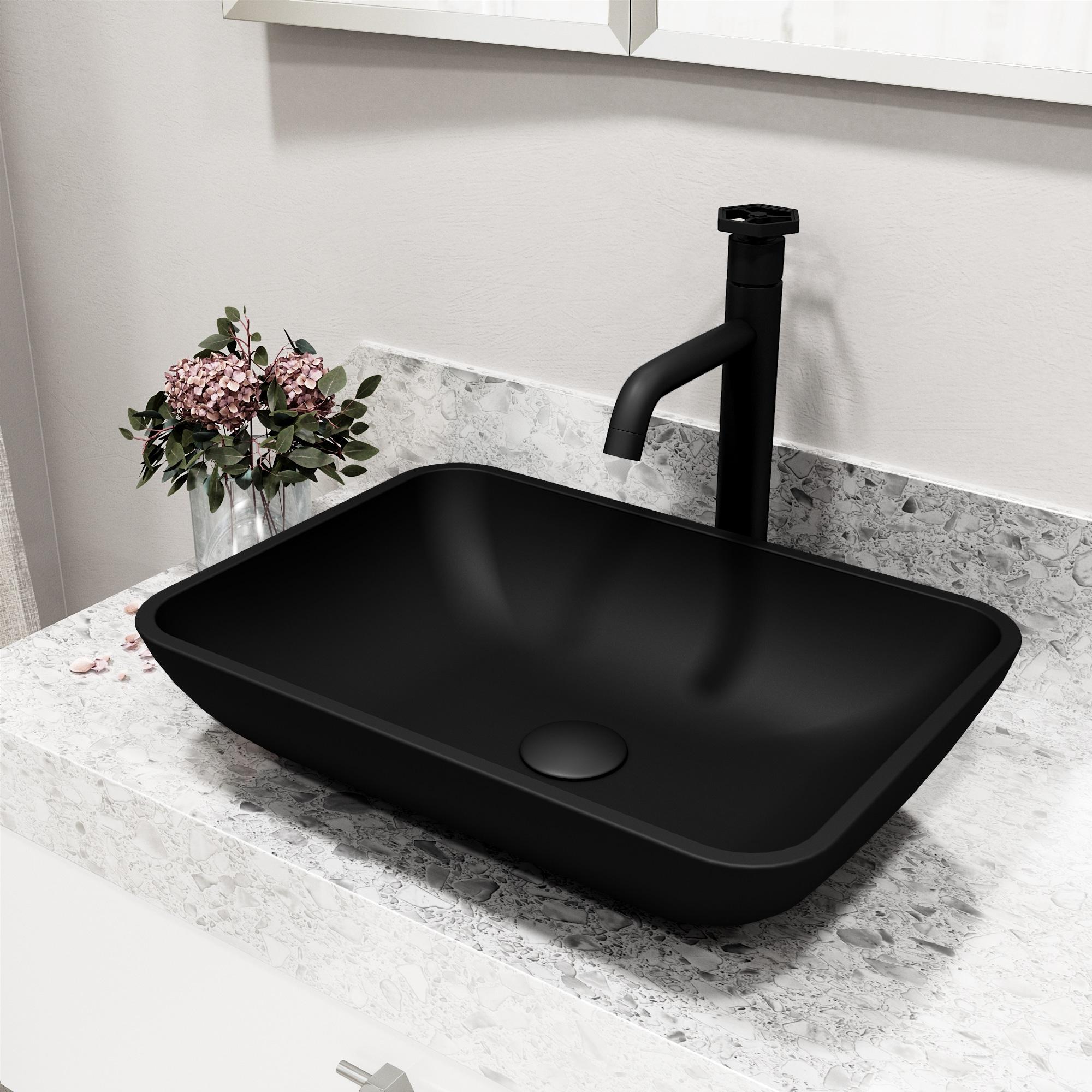 Ruxton 12" H Single Handle Vessel Sink Bathroom Faucet